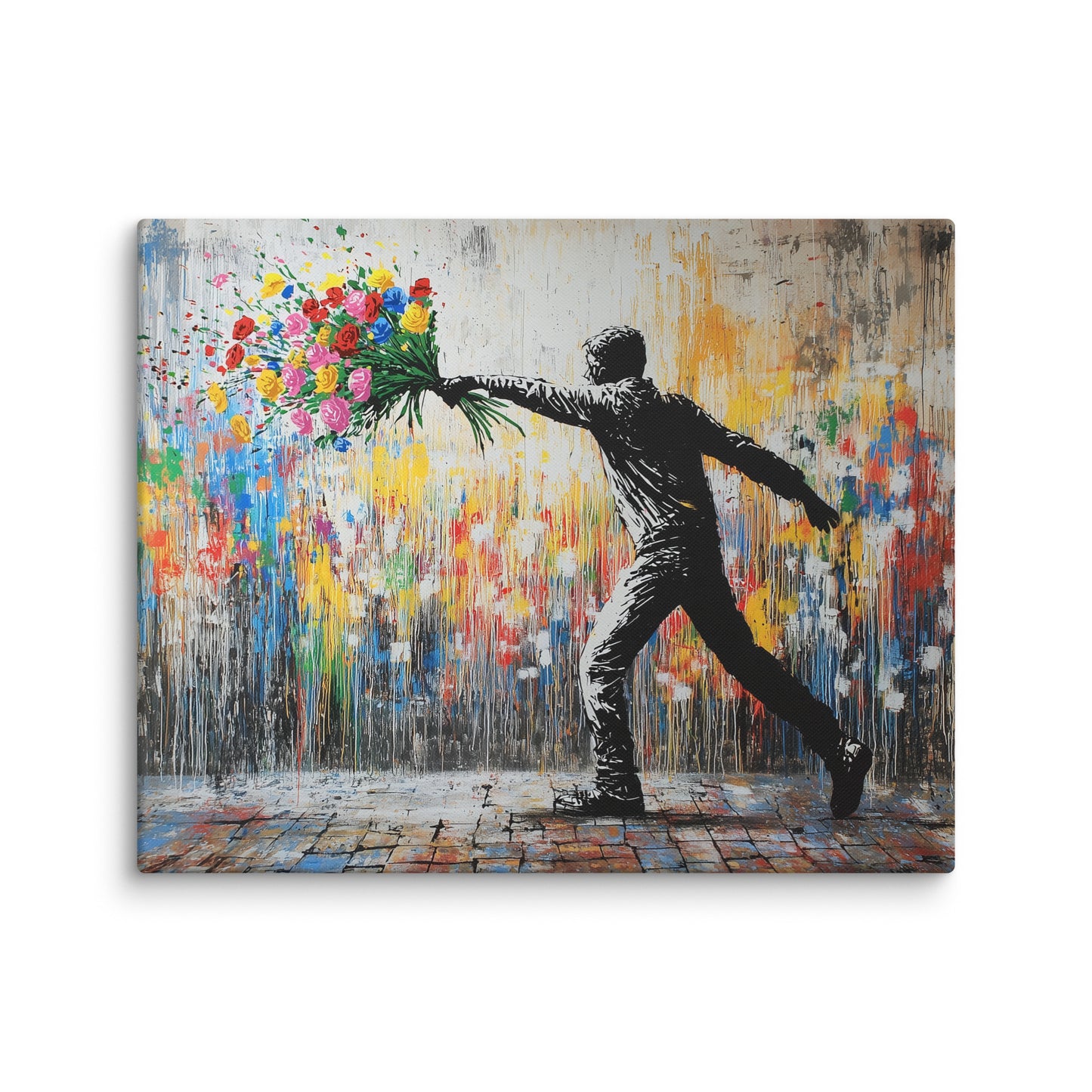 Tableau Urbain - Dites le avec des Fleurs Affiches, reproductions et œuvres graphiques Art Virtuoso M
