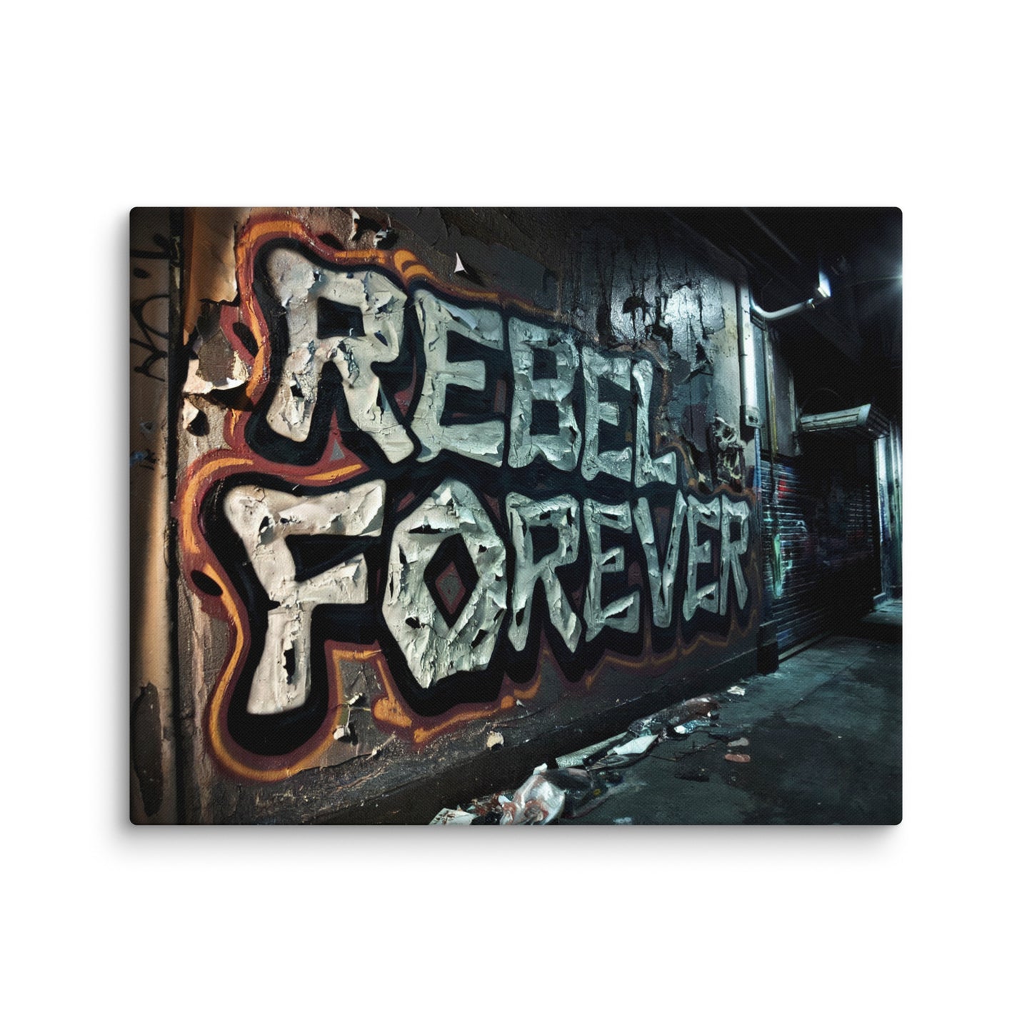 Toile Urban Art - Rebel Forever Affiches, reproductions et œuvres graphiques Art Virtuoso M