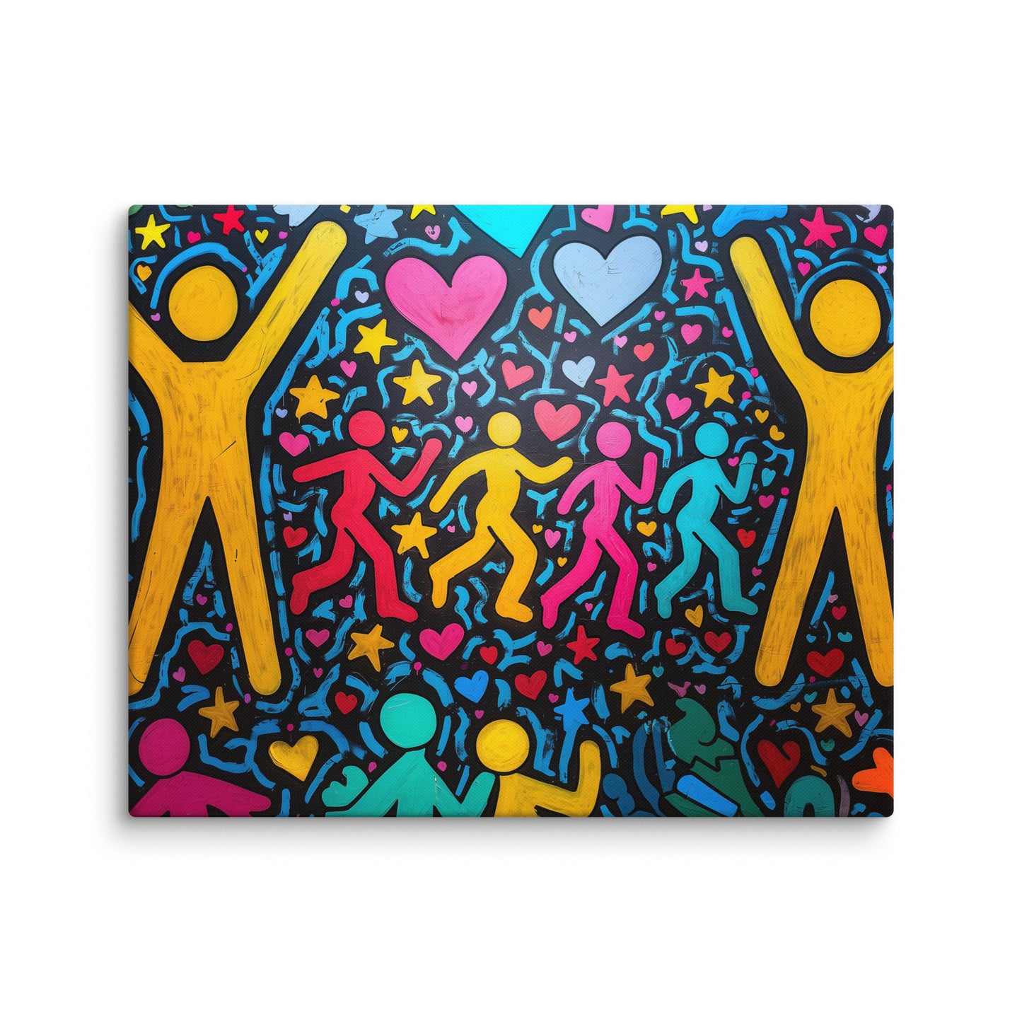 Tableau Keith Haring Style Affiches, reproductions et œuvres graphiques Art Virtuoso M