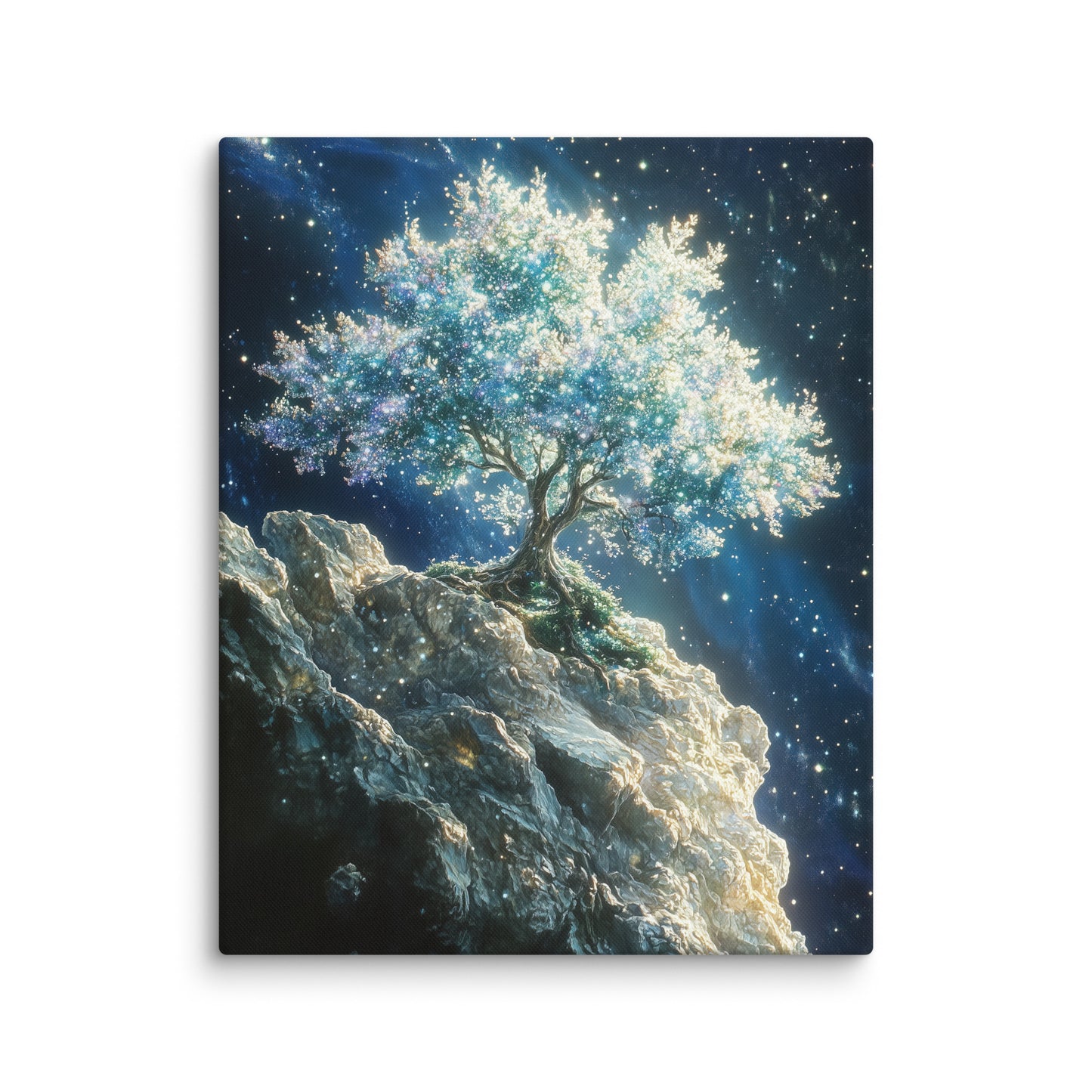 Tableau Arbre Fantastique - entre Terre et Étoiles Affiches, reproductions et œuvres graphiques Art Virtuoso M