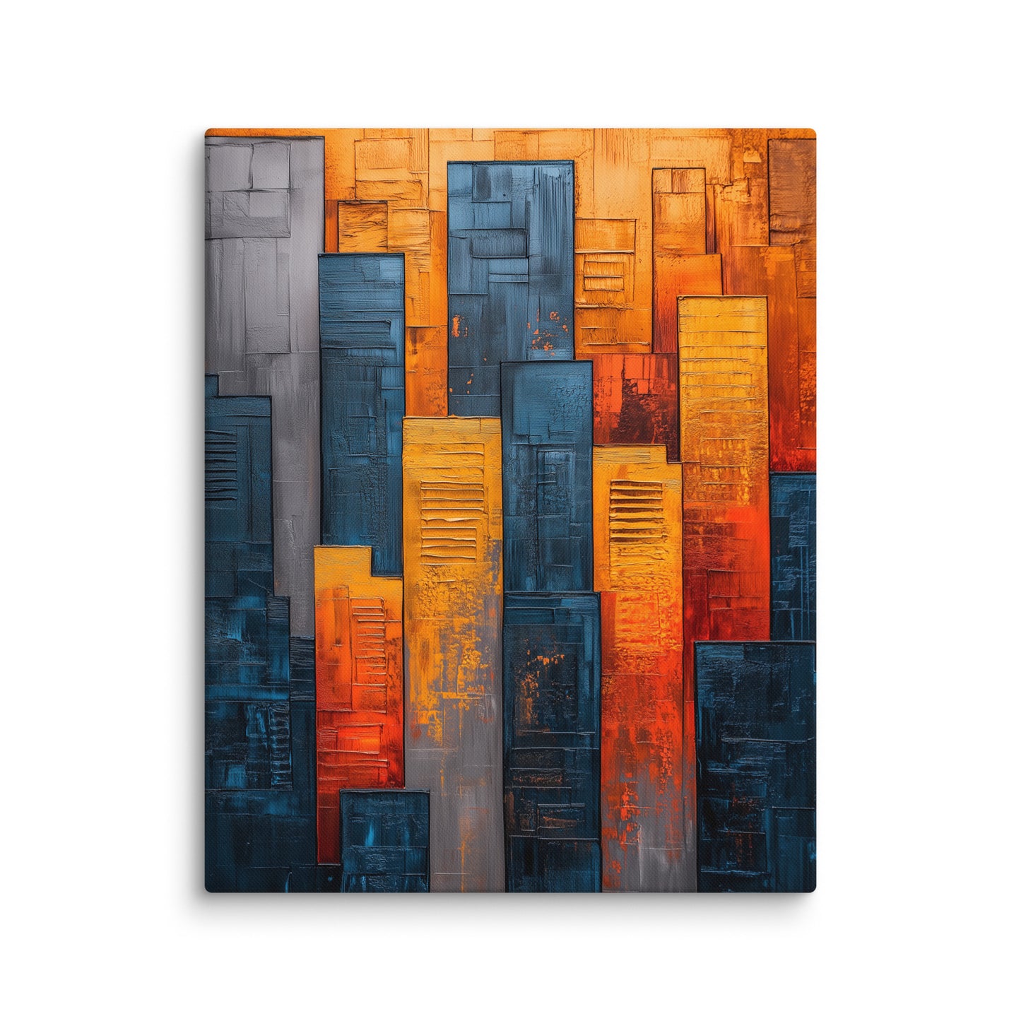 Tableau Artistique Moderne - Verticalité Urbaine Affiches, reproductions et œuvres graphiques Art Virtuoso M