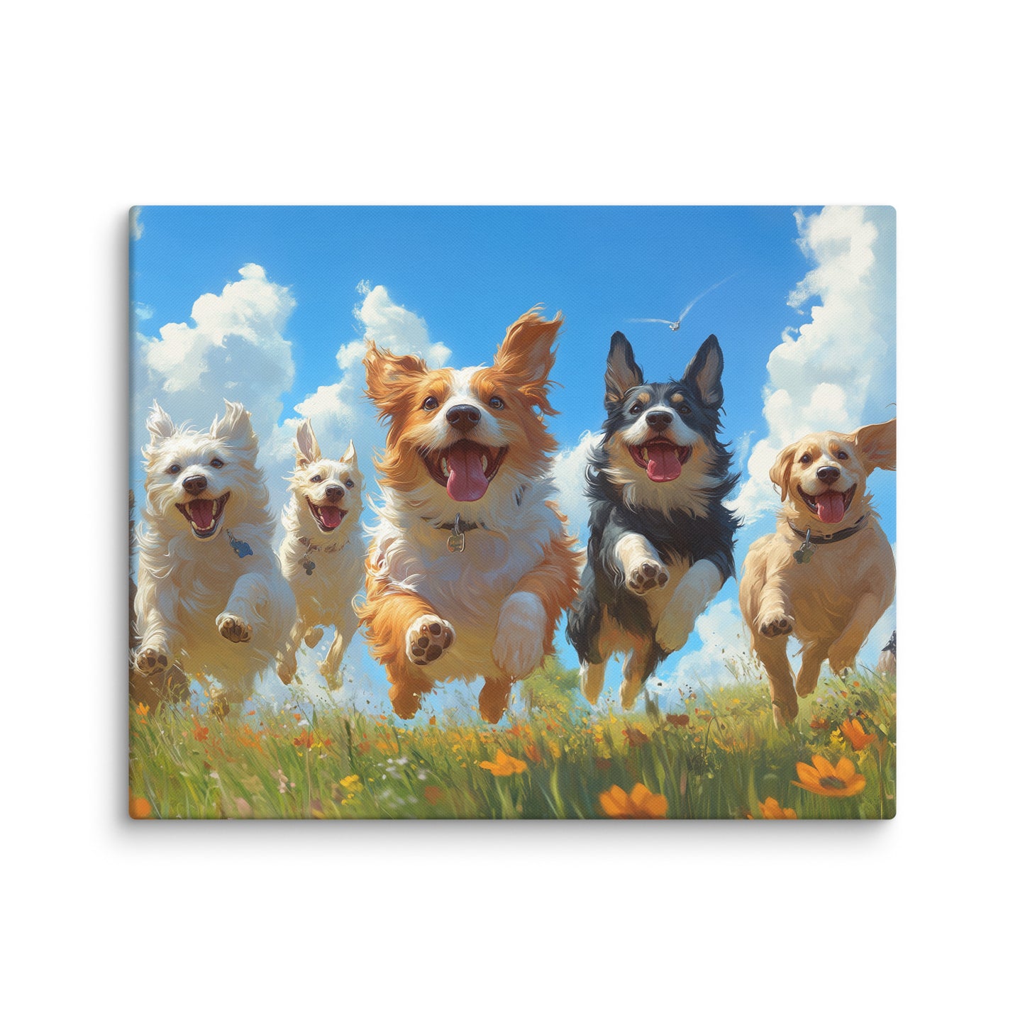 Tableau de Chiens - La Course Joyeuse Affiches, reproductions et œuvres graphiques Art Virtuoso M