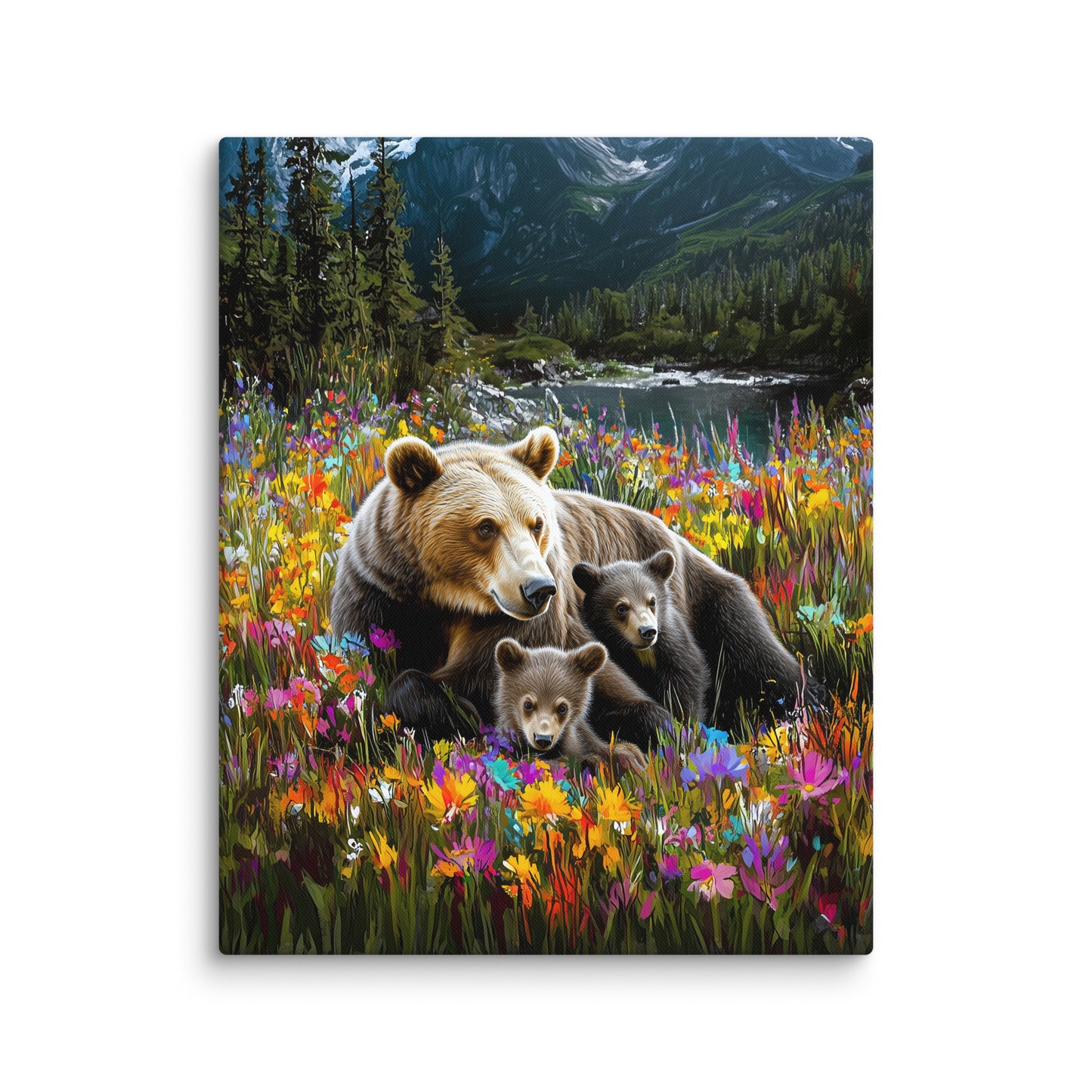Tableau Oursons en Montagne Affiches, reproductions et œuvres graphiques Art Virtuoso M