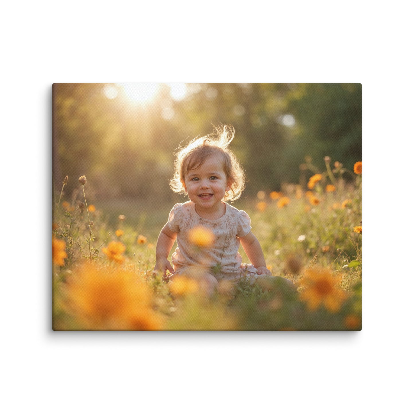 Tableau Photo Enfant - Rires au Couchant Affiches, reproductions et œuvres graphiques Art Virtuoso M