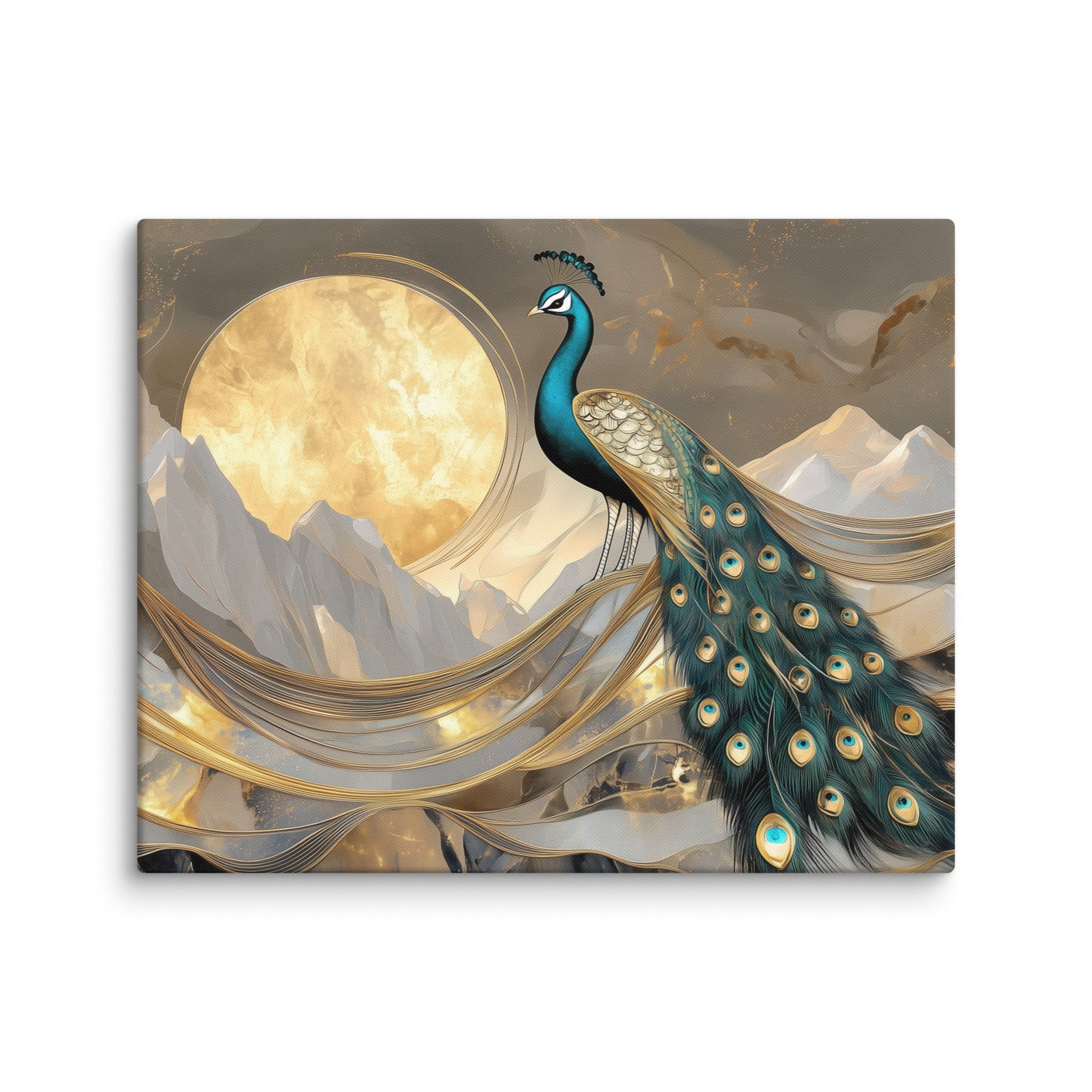 Peinture Style Art Deco - Danse du Paon Affiches, reproductions et œuvres graphiques Art Virtuoso M