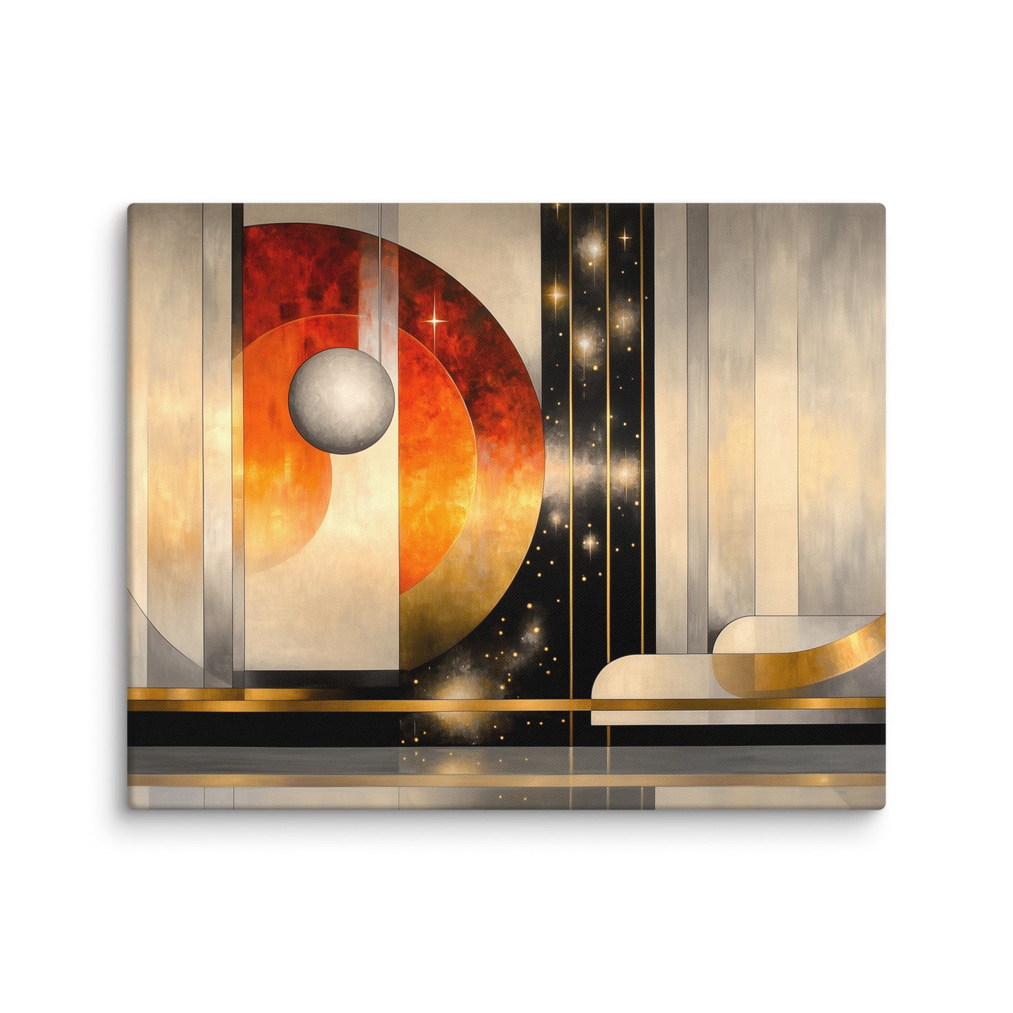 Art Deco - Peinture Murale Cosmos Affiches, reproductions et œuvres graphiques Art Virtuoso M