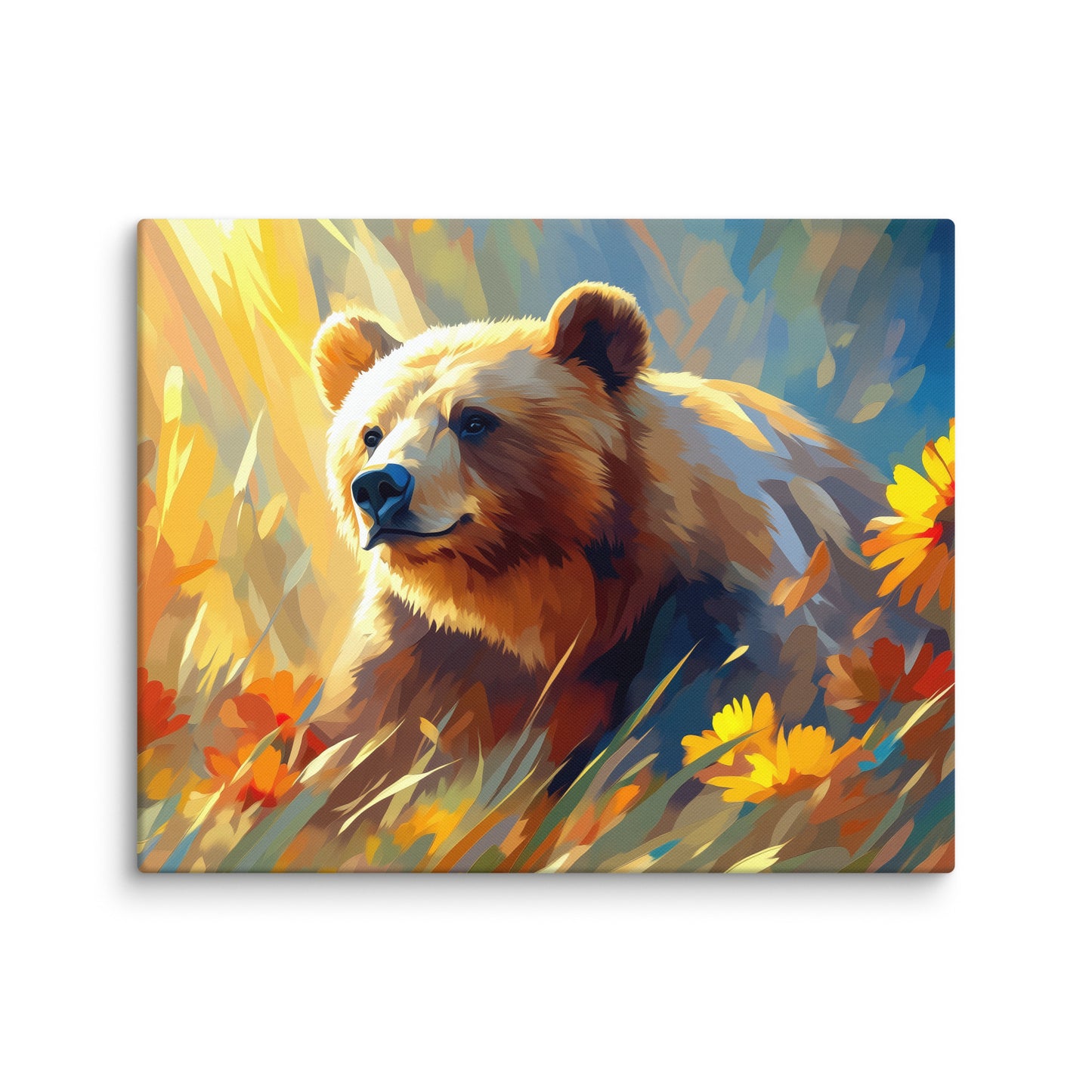 Tableau Ours Brun - Douceur Sauvage Affiches, reproductions et œuvres graphiques Art Virtuoso M