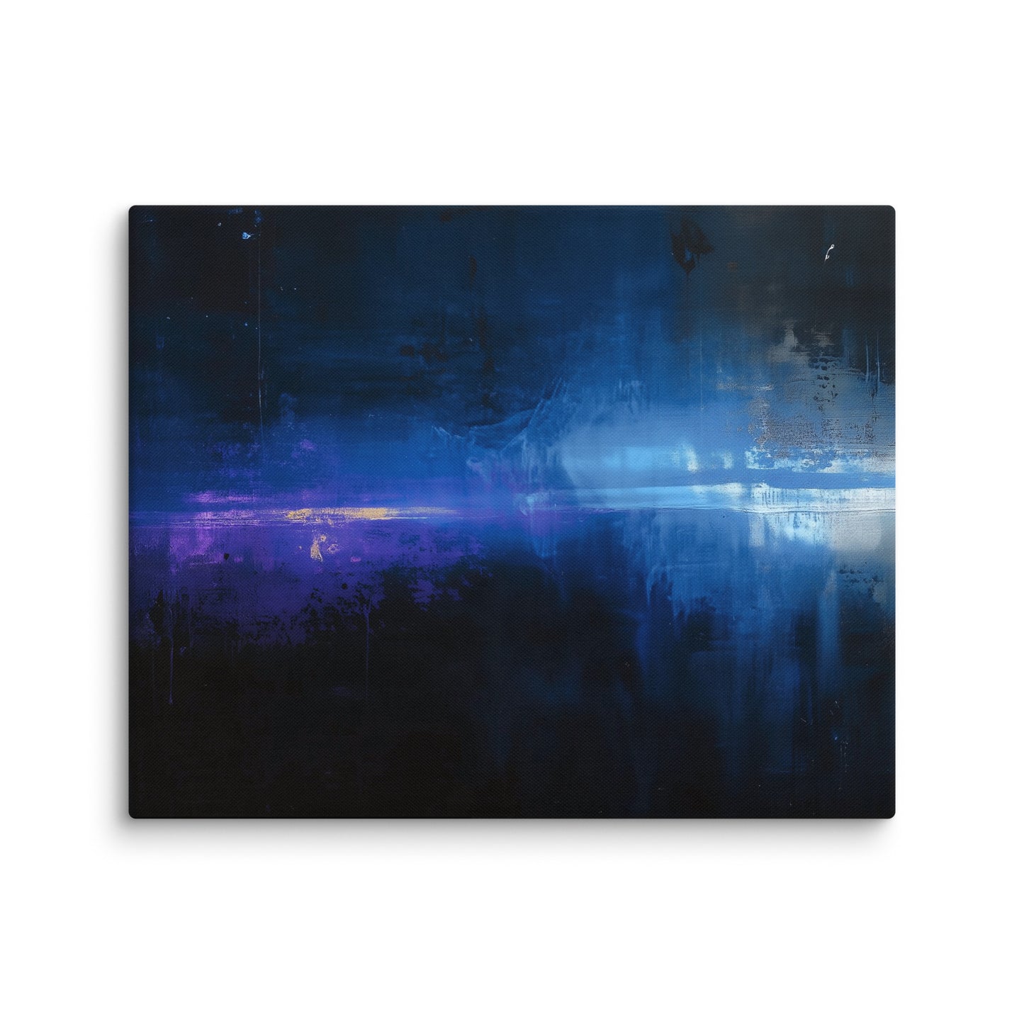 Tableau Bleu Noir - Lueurs Nocturnes Affiches, reproductions et œuvres graphiques Art Virtuoso M