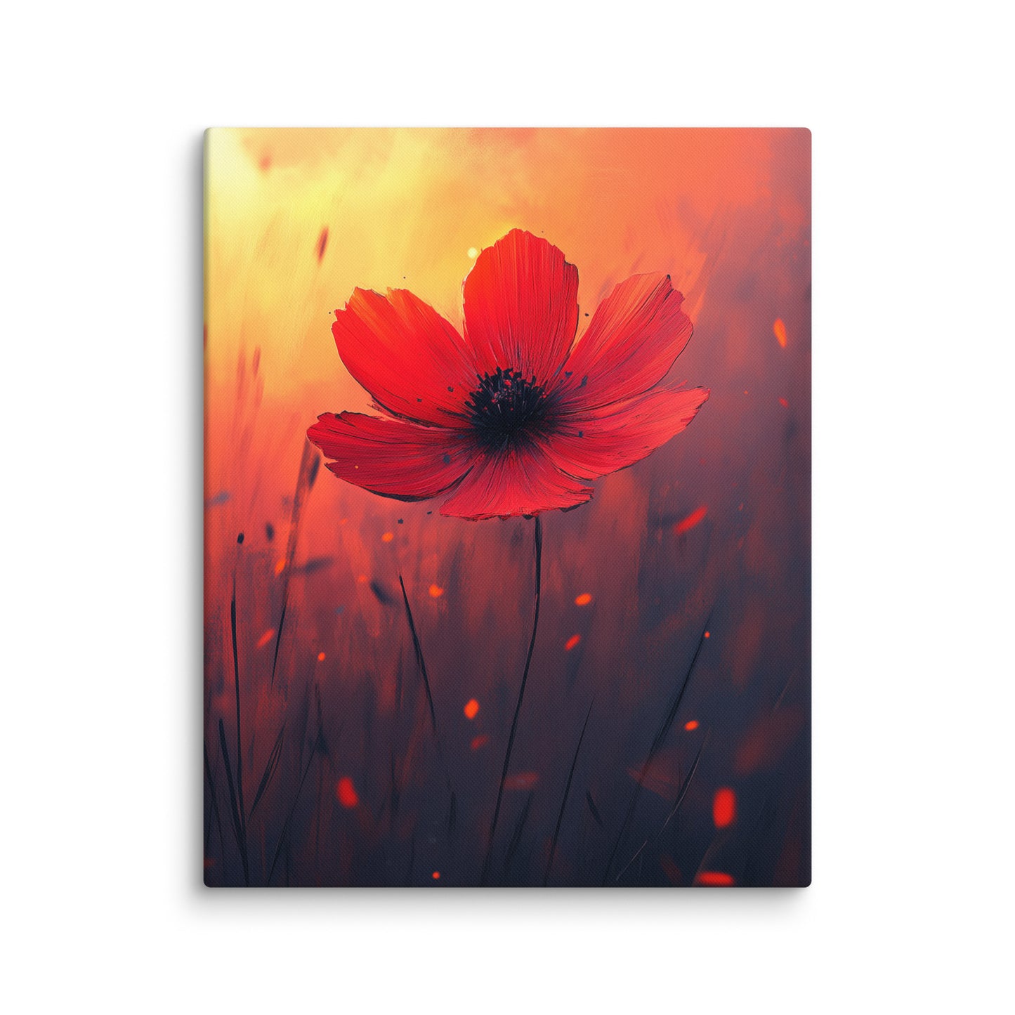 Tableau Fleur Rouge - Cosmos Flamboyant Affiches, reproductions et œuvres graphiques Art Virtuoso M