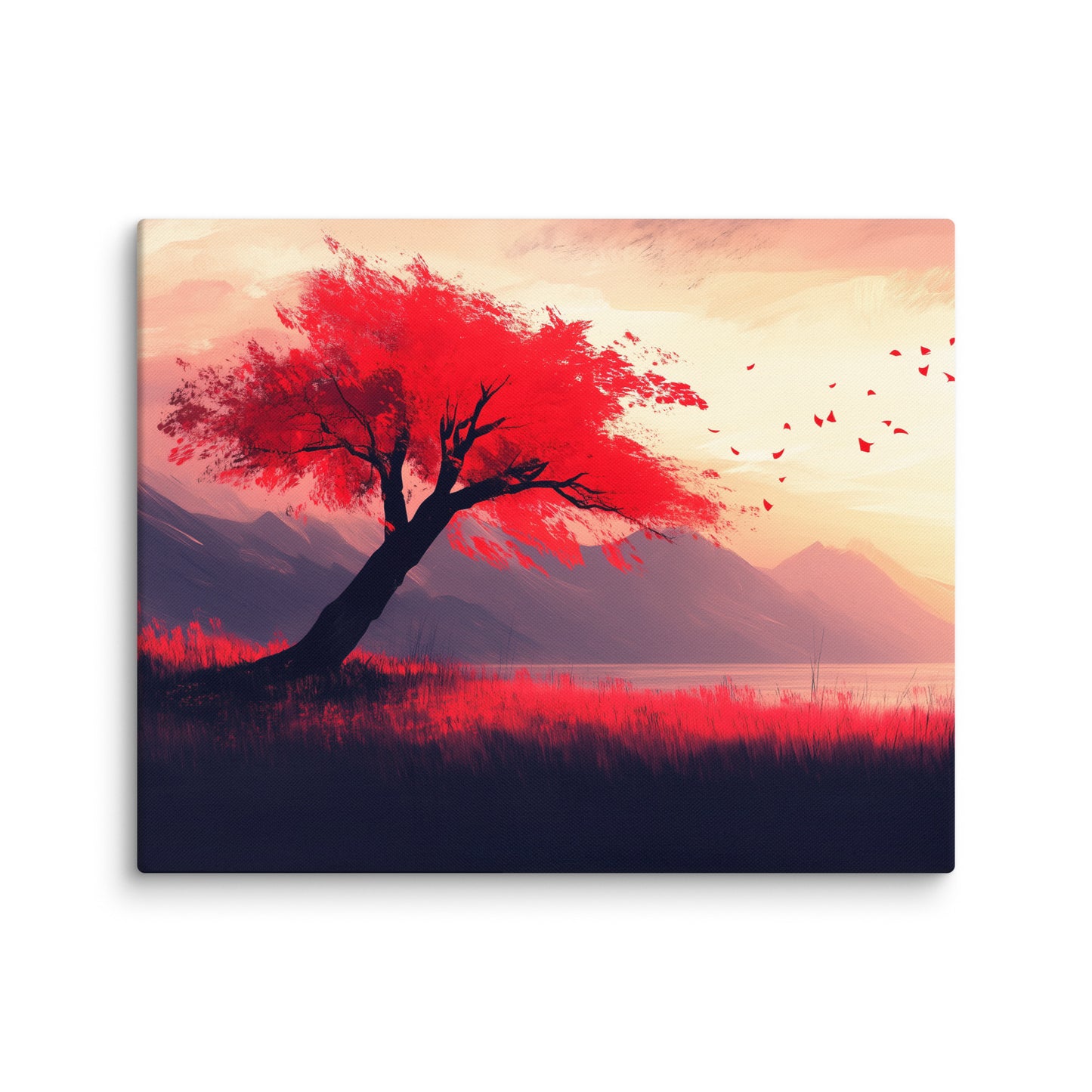 Tableau Arbre Rouge - Rêverie Pourpre Affiches, reproductions et œuvres graphiques Art Virtuoso M
