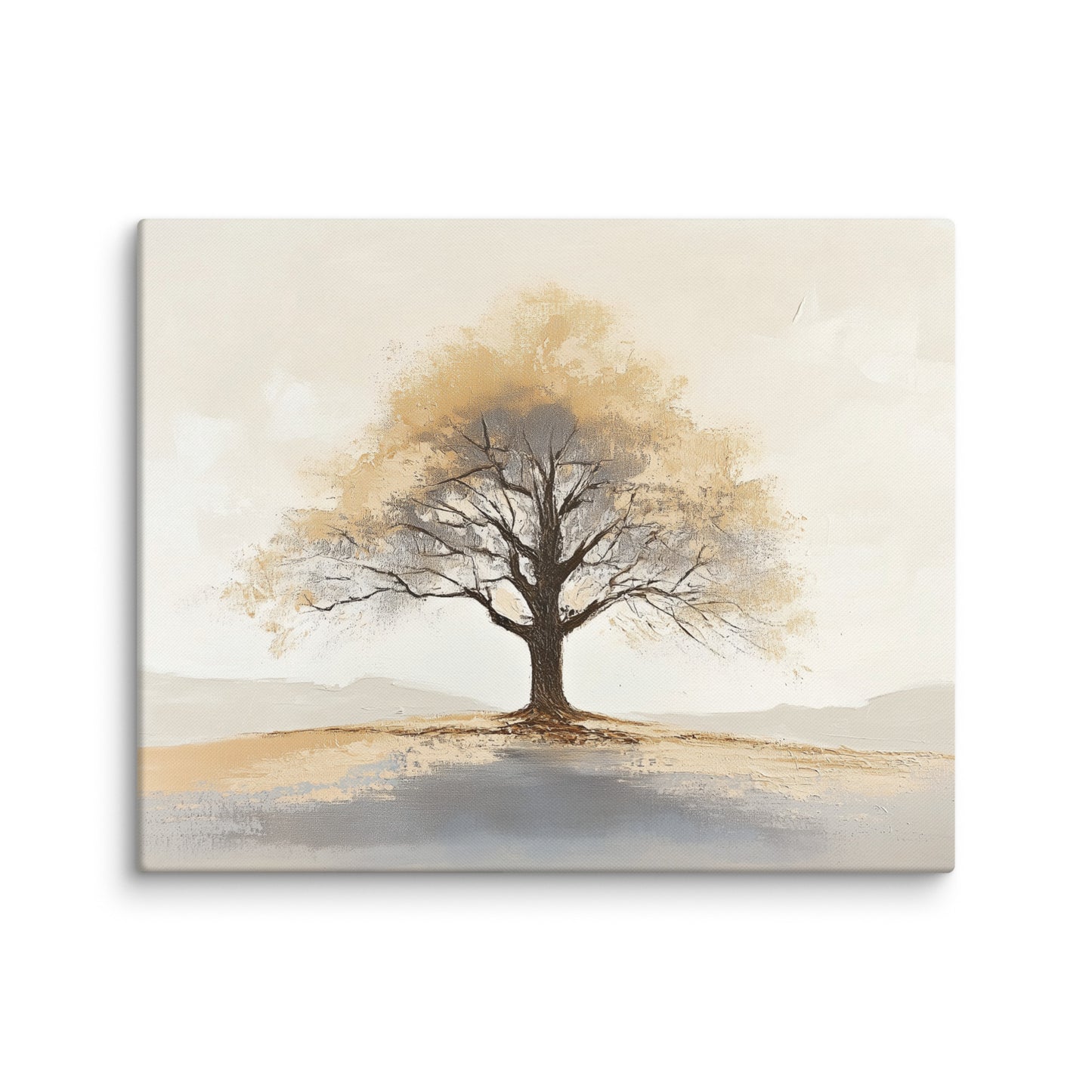 Tableau Arbre Beige - Gardien de l'Horizon Affiches, reproductions et œuvres graphiques Art Virtuoso M
