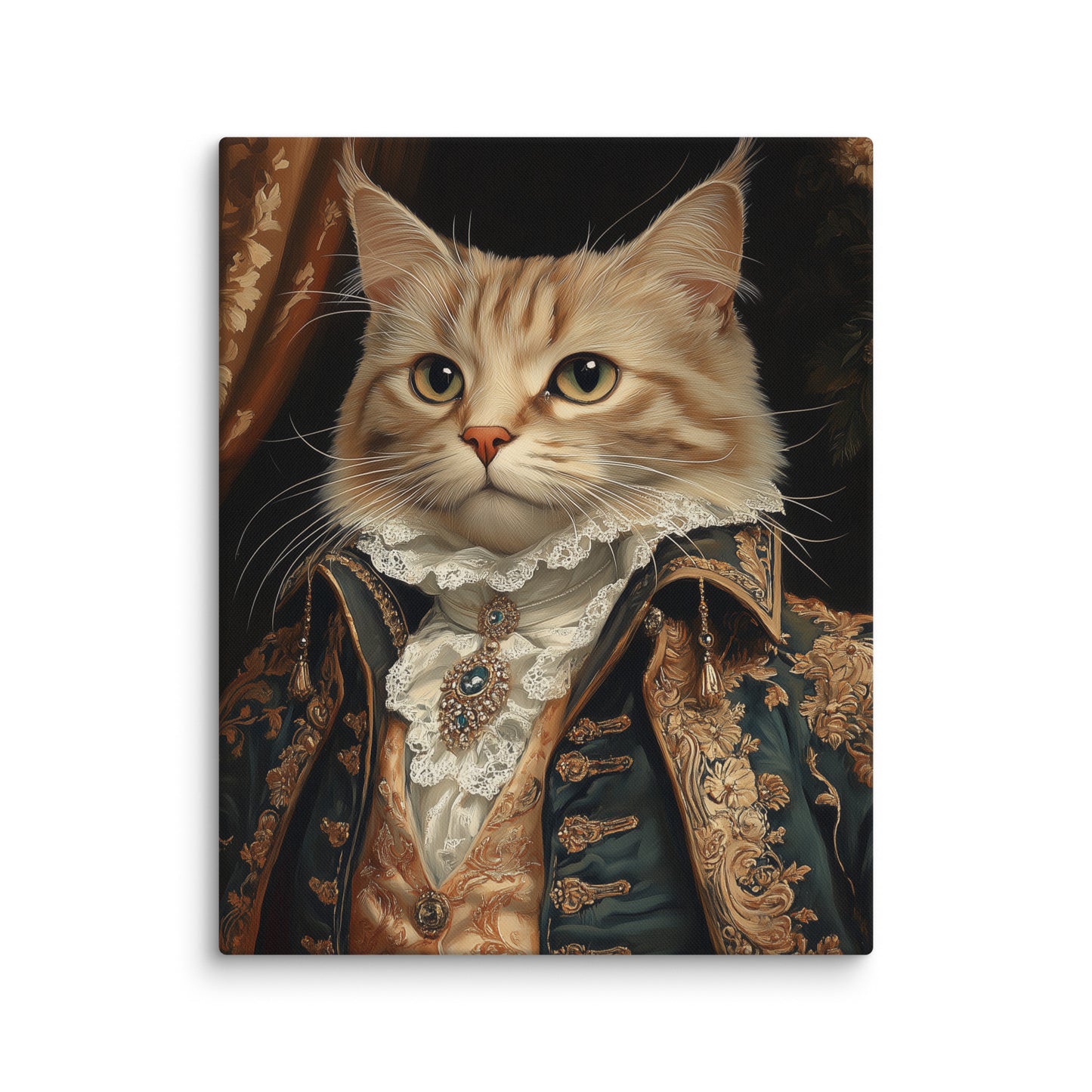 Peinture Chat Costume - Portrait Royal Affiches, reproductions et œuvres graphiques Art Virtuoso M