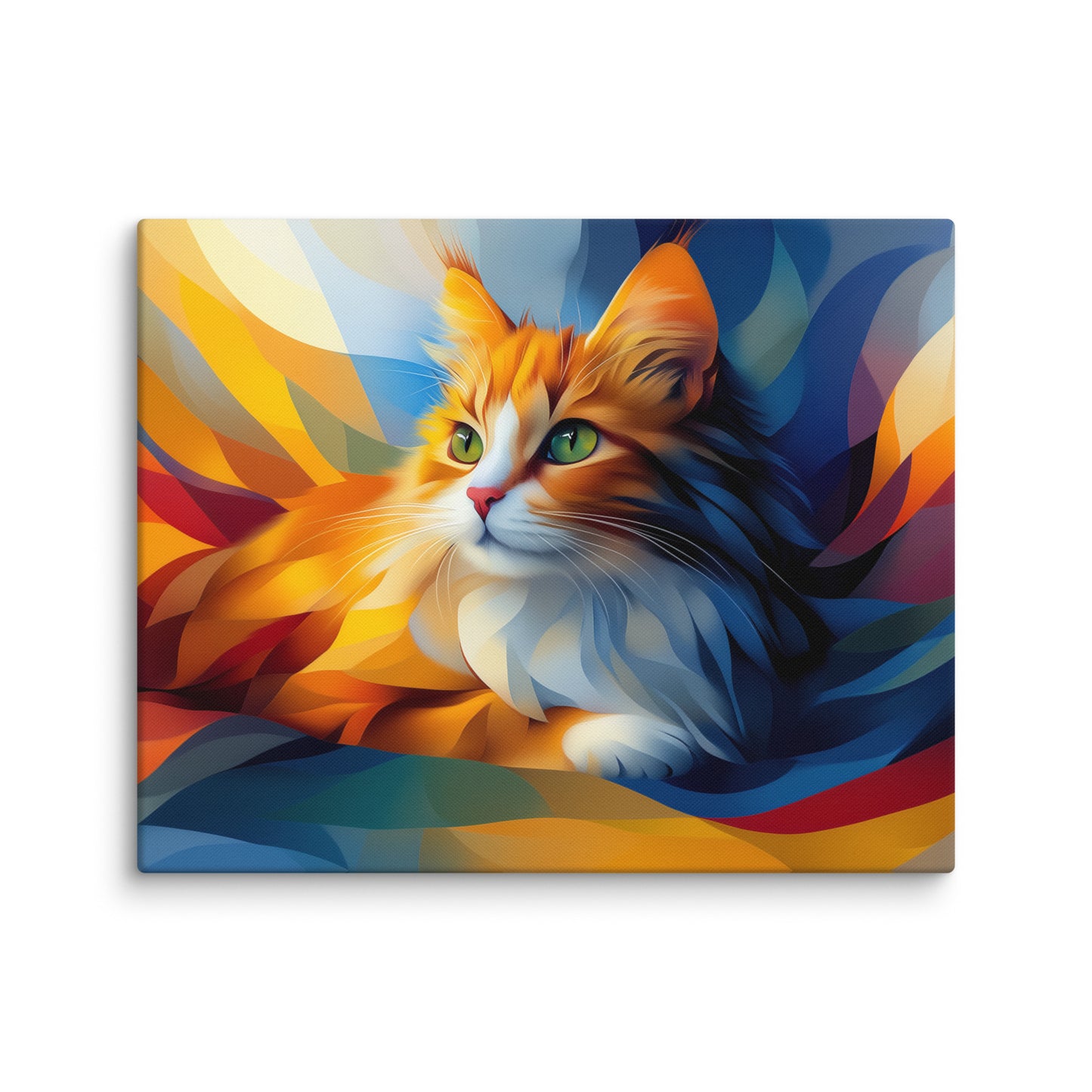 Peinture Chat Roux - Symphonie de Couleurs Affiches, reproductions et œuvres graphiques Art Virtuoso M