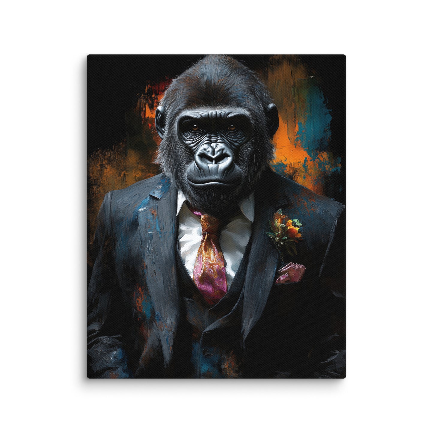 Tableau Gorille Costume : Portrait Moderne Affiches, reproductions et œuvres graphiques Art Virtuoso M