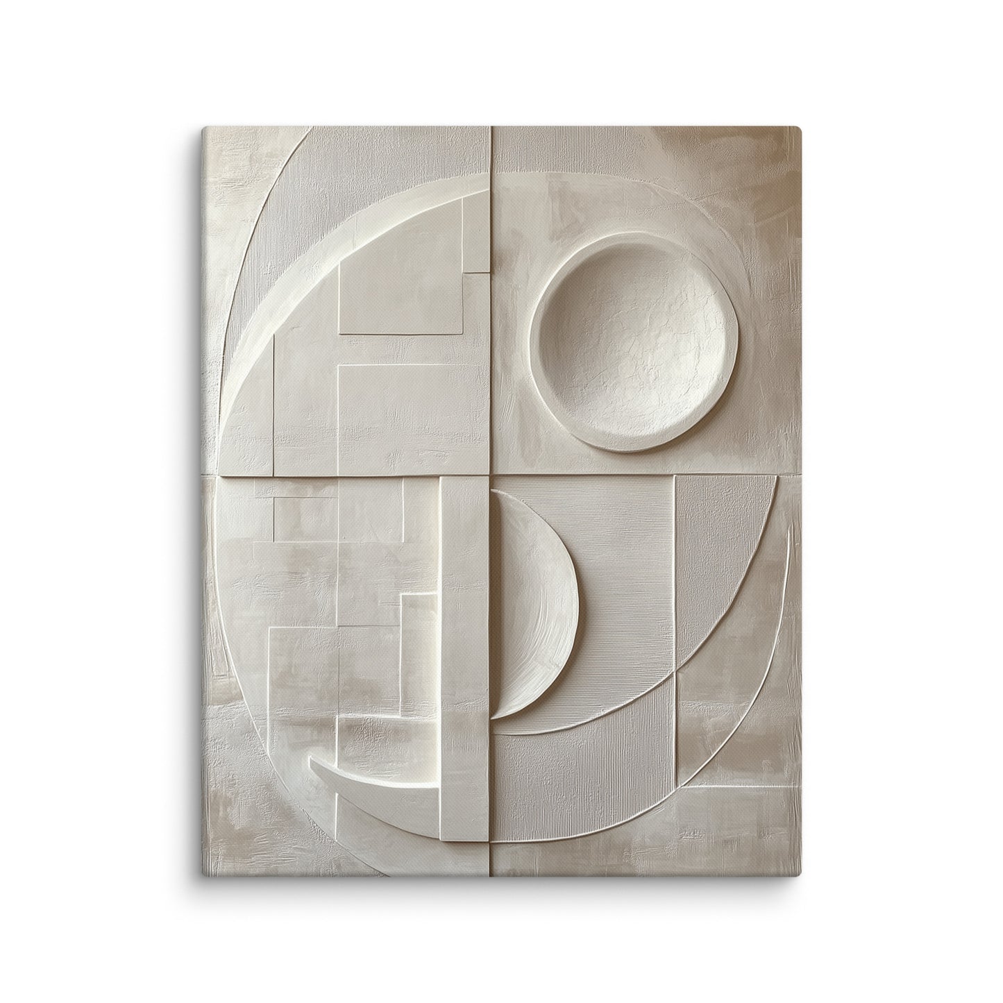 Tableau Blanc Géométrique : Équilibre Moderne Affiches, reproductions et œuvres graphiques Art Virtuoso M