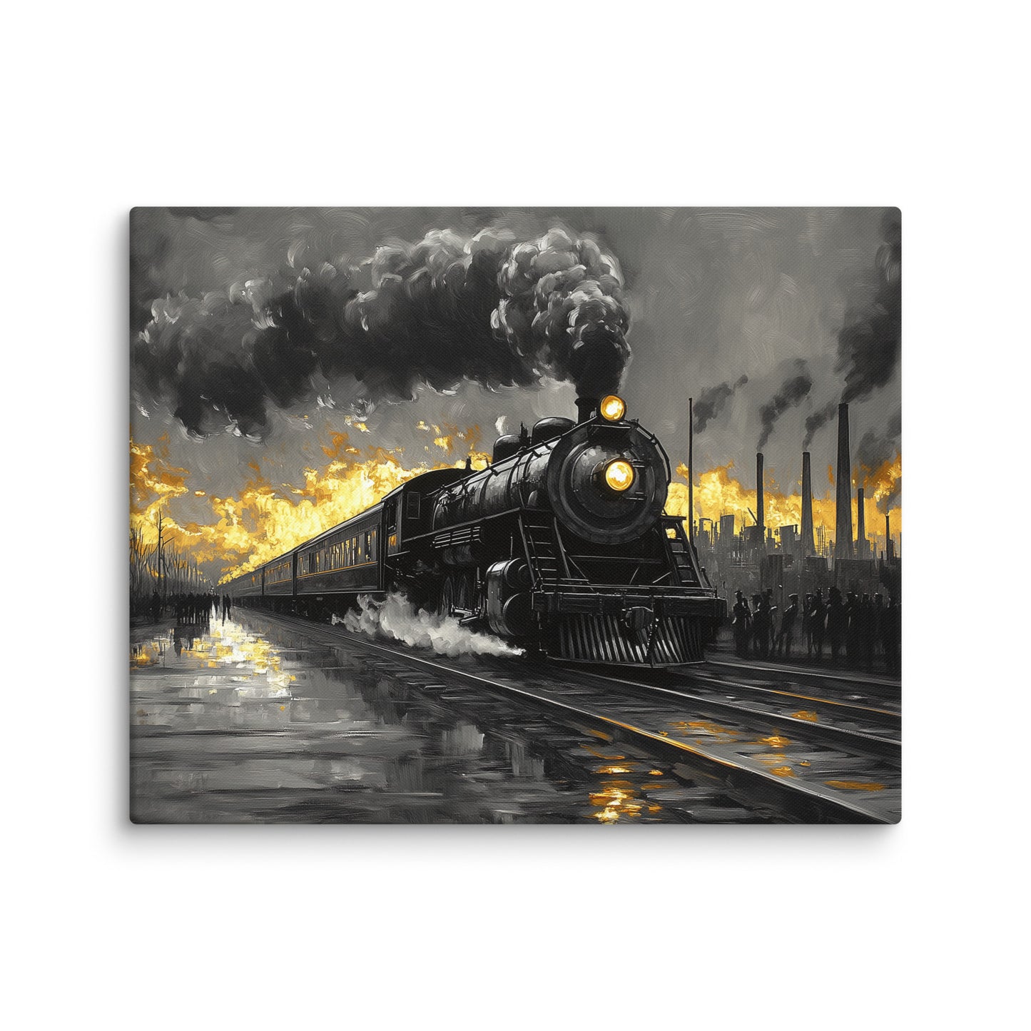 Tableau Locomotive au nuage de vapeur Affiches, reproductions et œuvres graphiques Art Virtuoso M