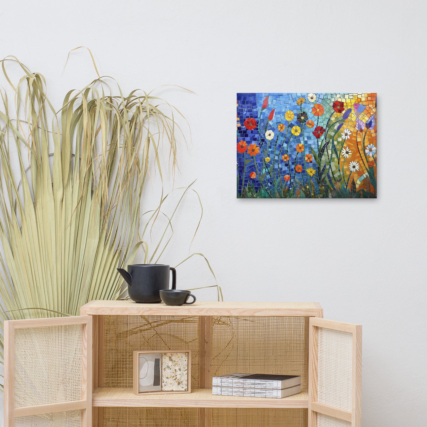 Toile Fresque Florale Art Virtuoso