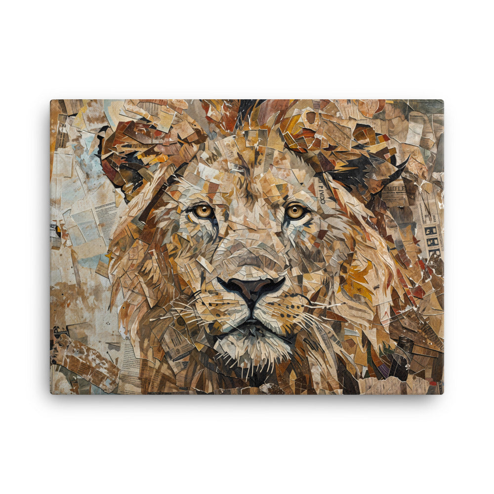 Tableau Street Art Lion - Roi de la Jungle Urbaine Art Virtuoso L
