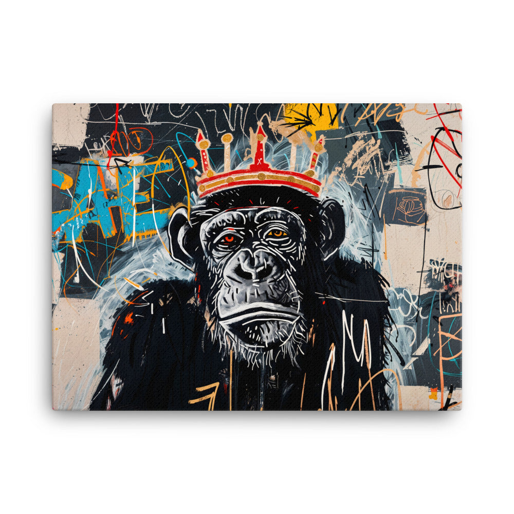 Tableau Singe Street Art - Style Basquiat Art Virtuoso L