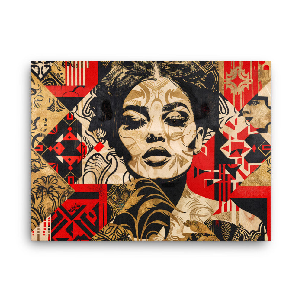 Tableau Street Art Rouge Art Virtuoso L