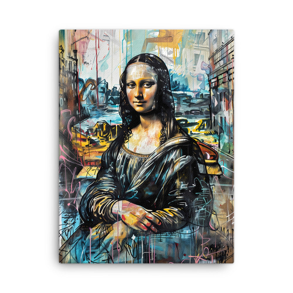 Tableau Street Art Joconde Moderne Art Virtuoso L