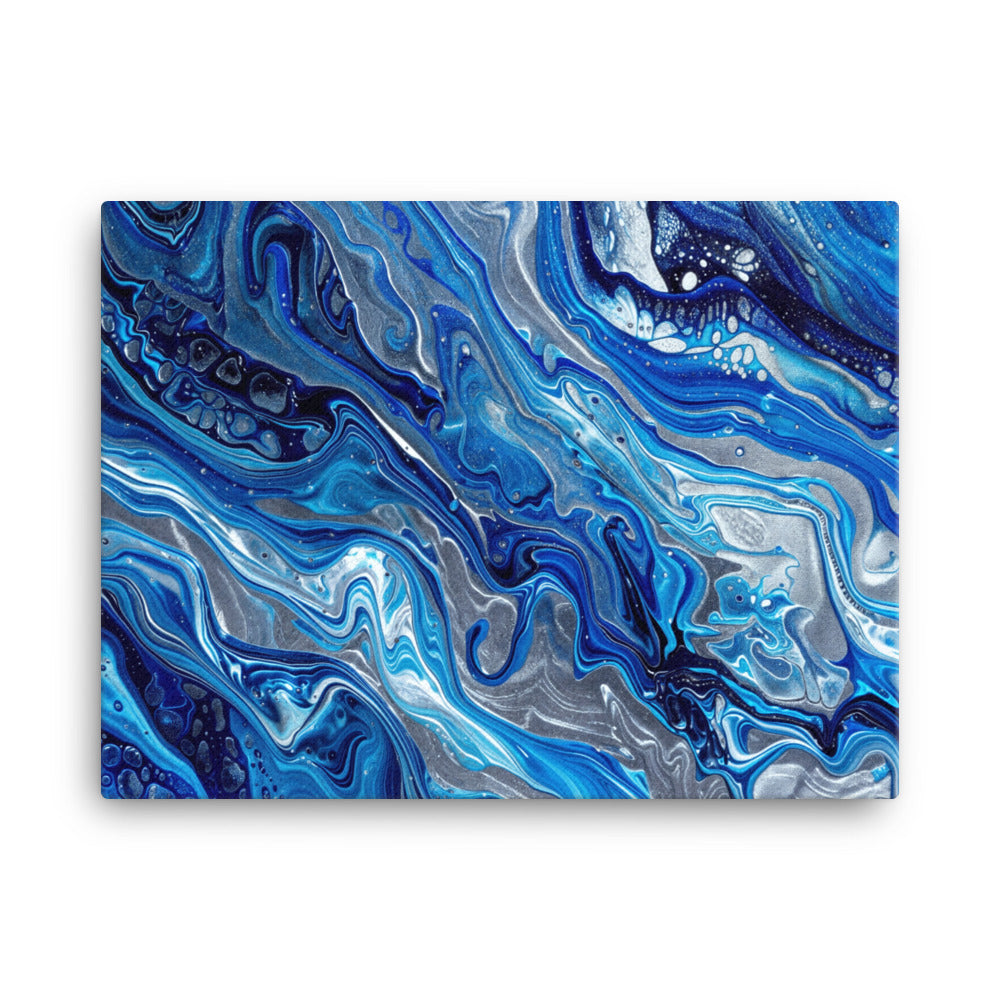 Tableau Abstrait - Nuances de Bleu Art Virtuoso L