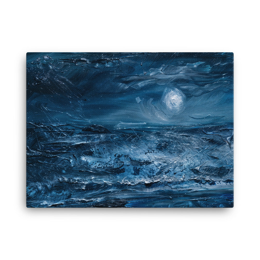 Tableau Abstrait Chambre : Sérénité Nocturne Art Virtuoso L