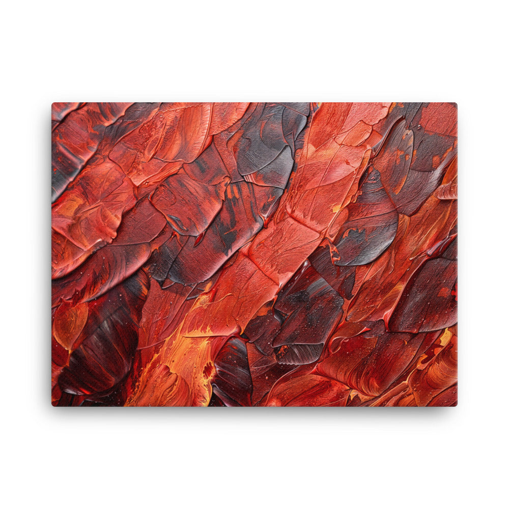 Tableau Abstrait Moderne Rouge Art Virtuoso L