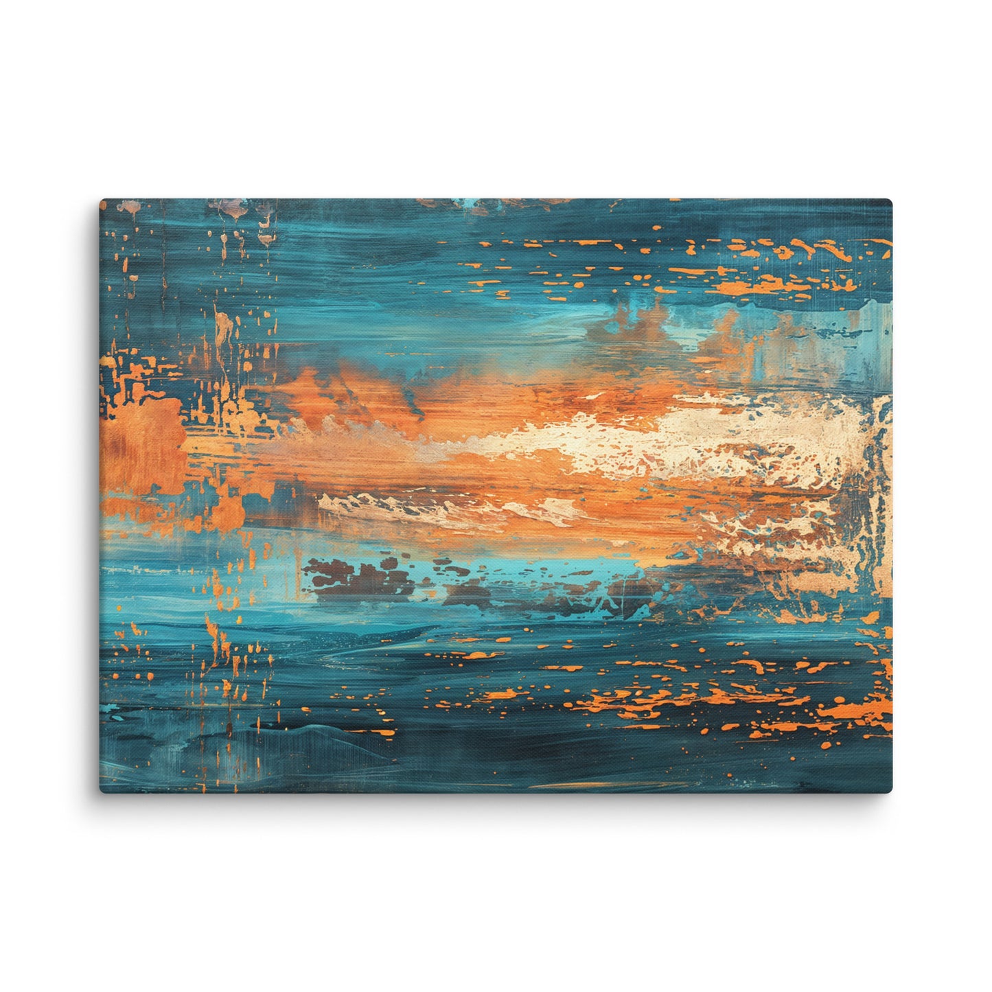 Tableau Abstrait Coucher de Soleil Art Virtuoso L