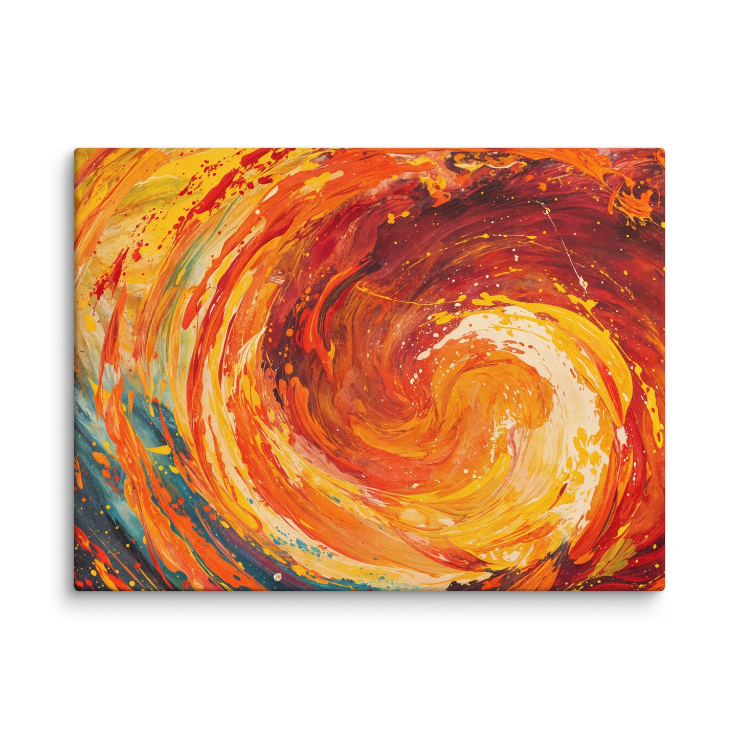 Tableau Abstrait Couleur Chaude - Tourbillon Majestueux  Art Virtuoso L