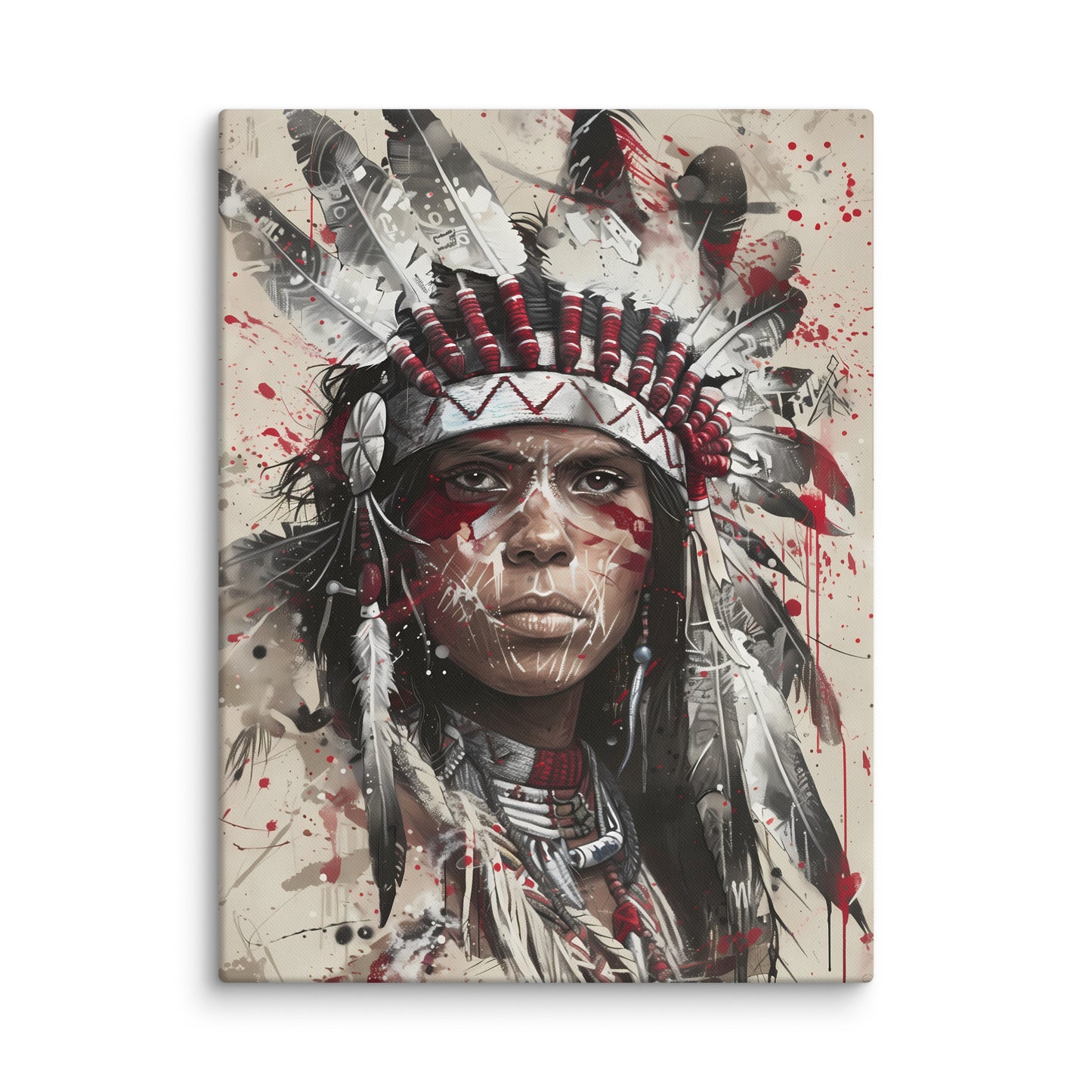 Peinture Indienne - Visage Street Art Art Virtuoso L