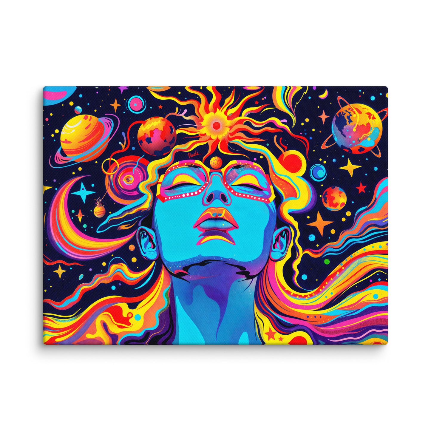 Tableau Psychédélique - Cosmos et Rêverie Art Virtuoso L