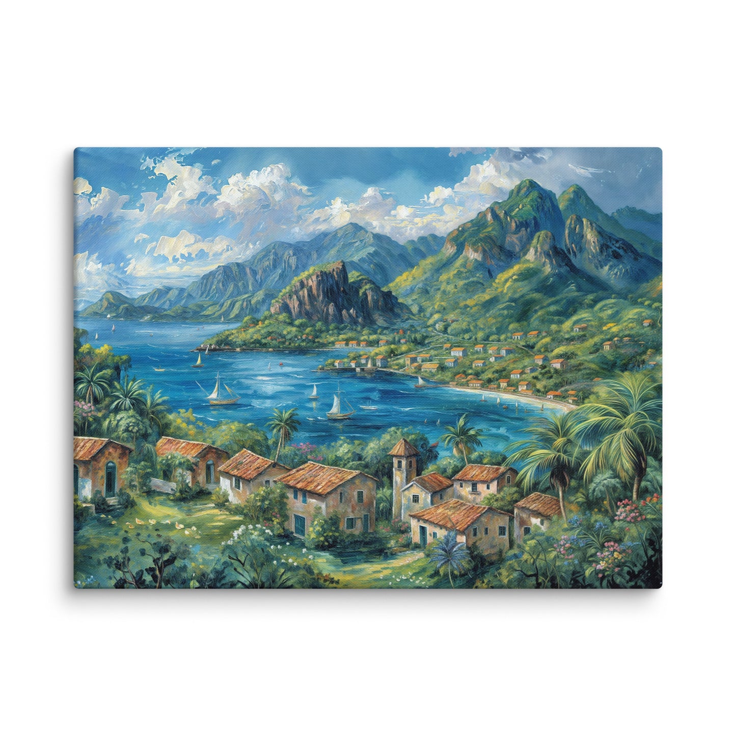 Tableau Antillais - Évasion Tropicale Art Virtuoso L