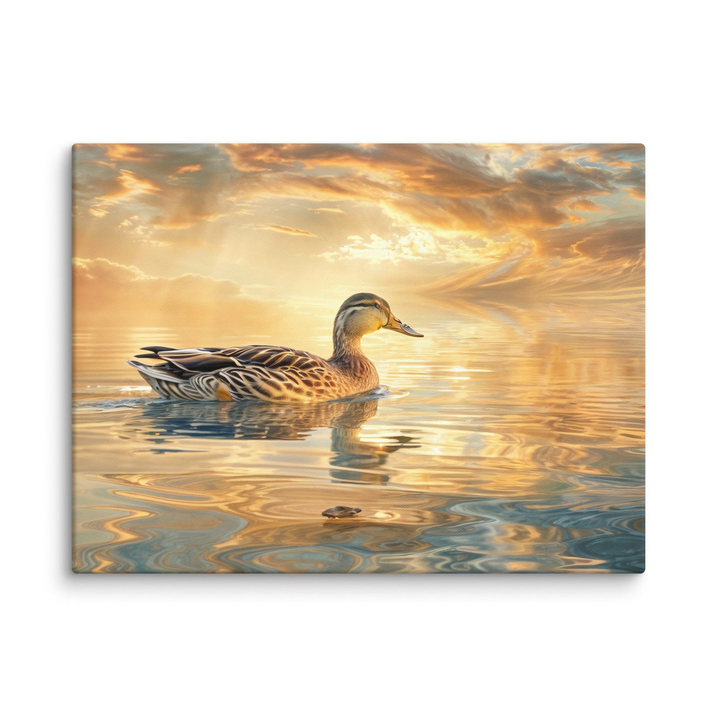 Tableau Canard - Reflets Dorés Art Virtuoso L