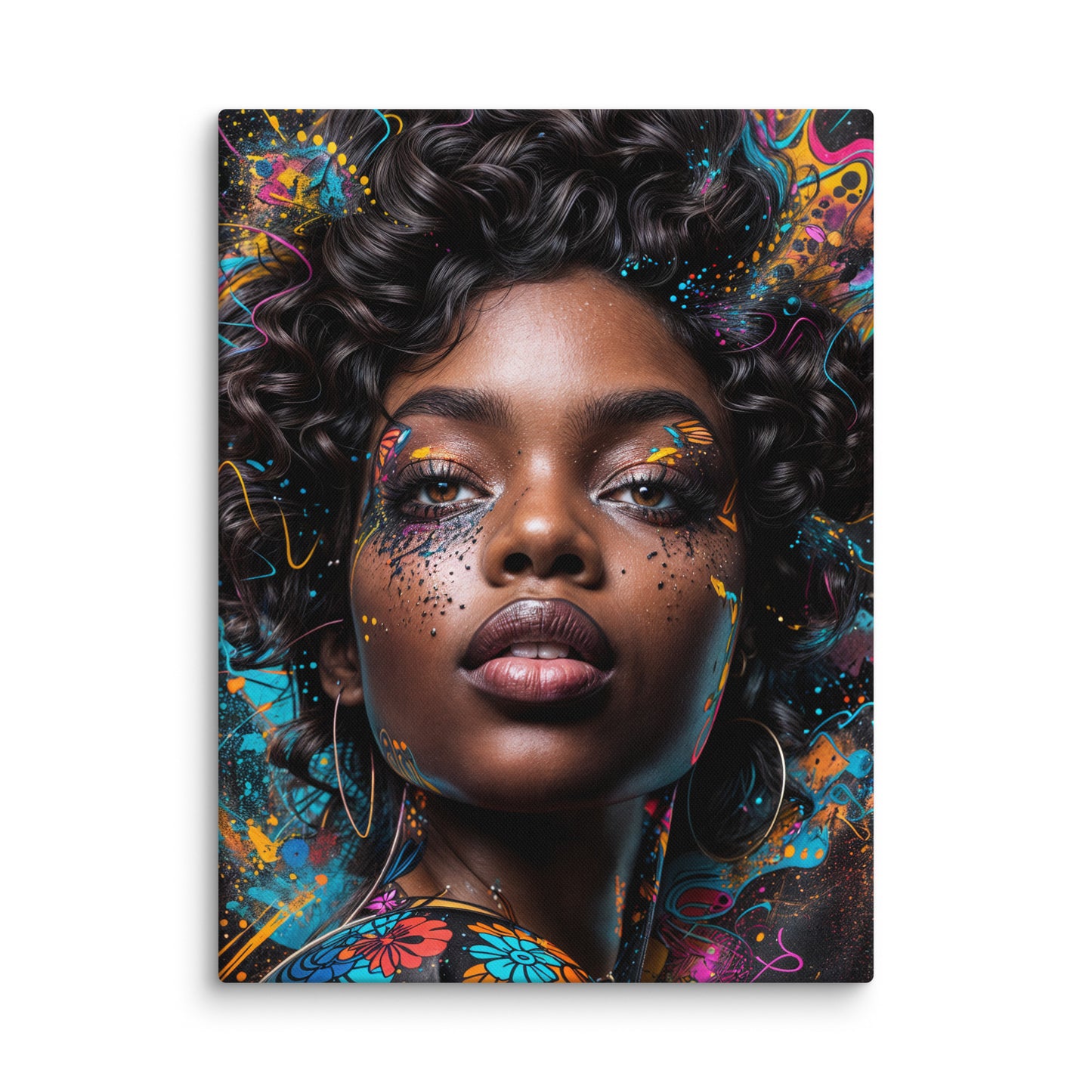 Tableau Femme Afro Art Virtuoso L