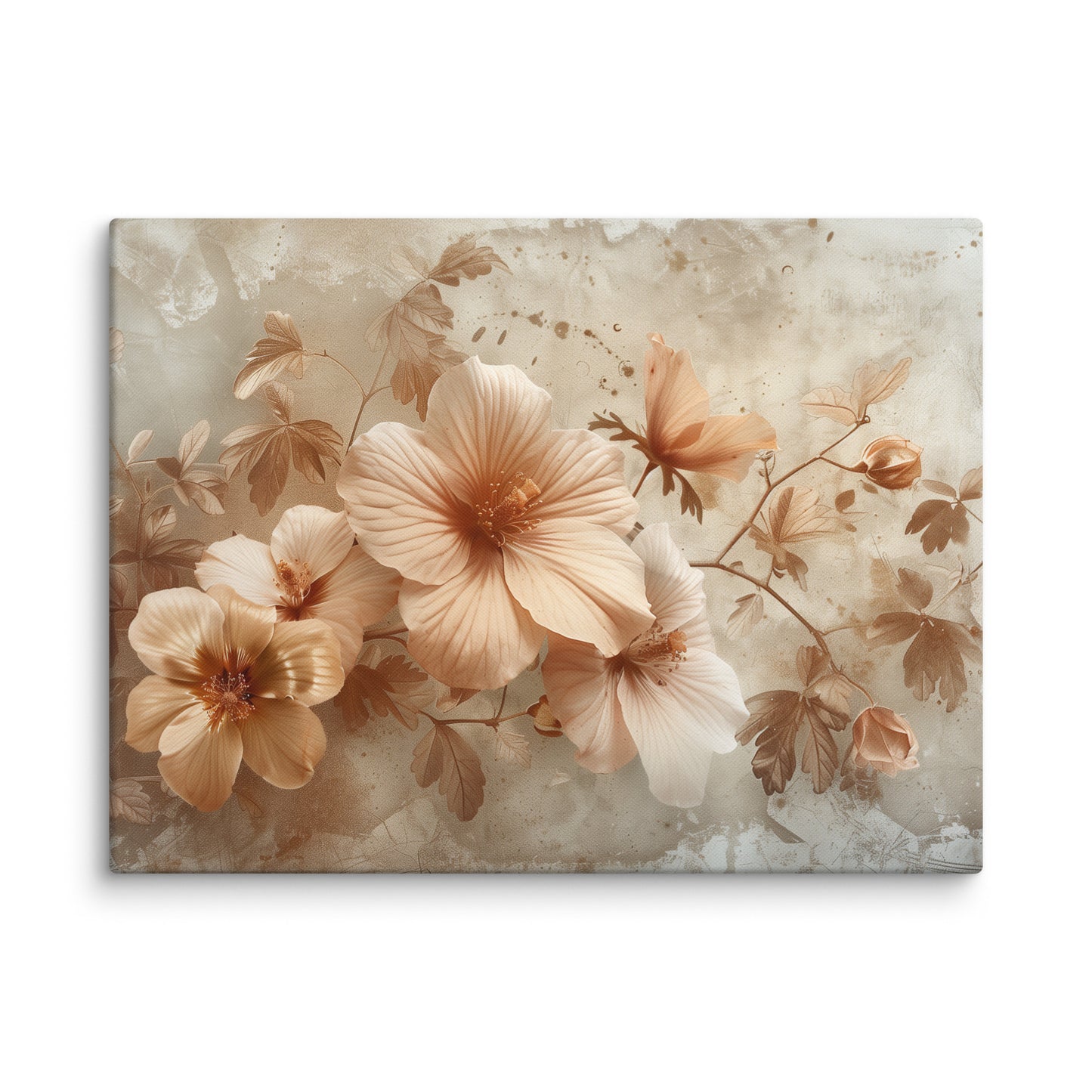 Tableau Fleuri - Fleurs de Sépia Art Virtuoso L