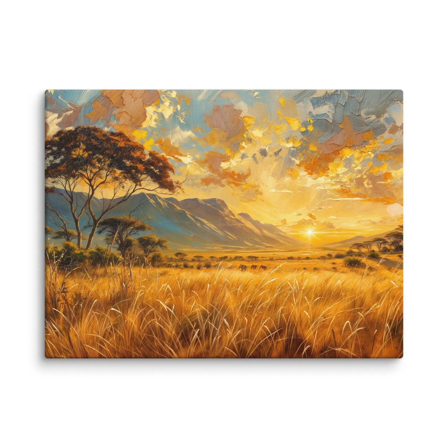 Peinture Savane au Crépuscule Art Virtuoso L