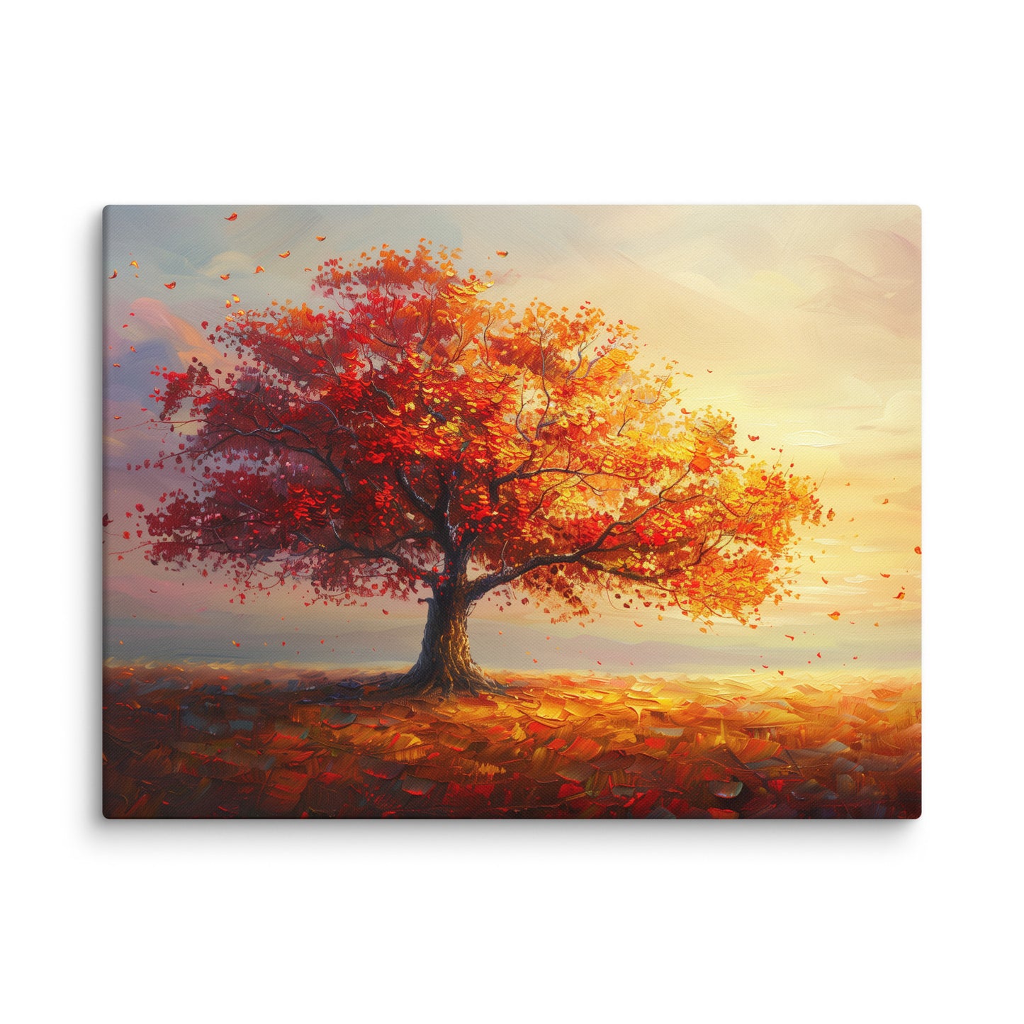Tableau Arbre - Automne Rougeoyant Affiches, reproductions et œuvres graphiques Art Virtuoso L