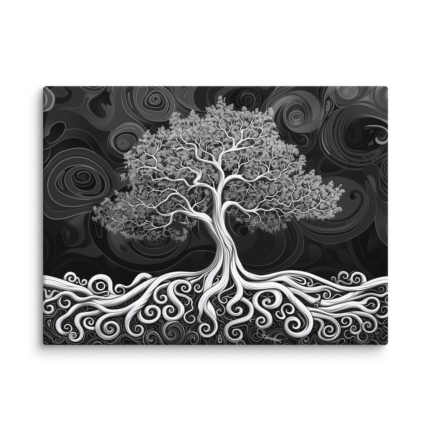 Tableau Arbre de Vie Noir et Blanc Art Virtuoso L