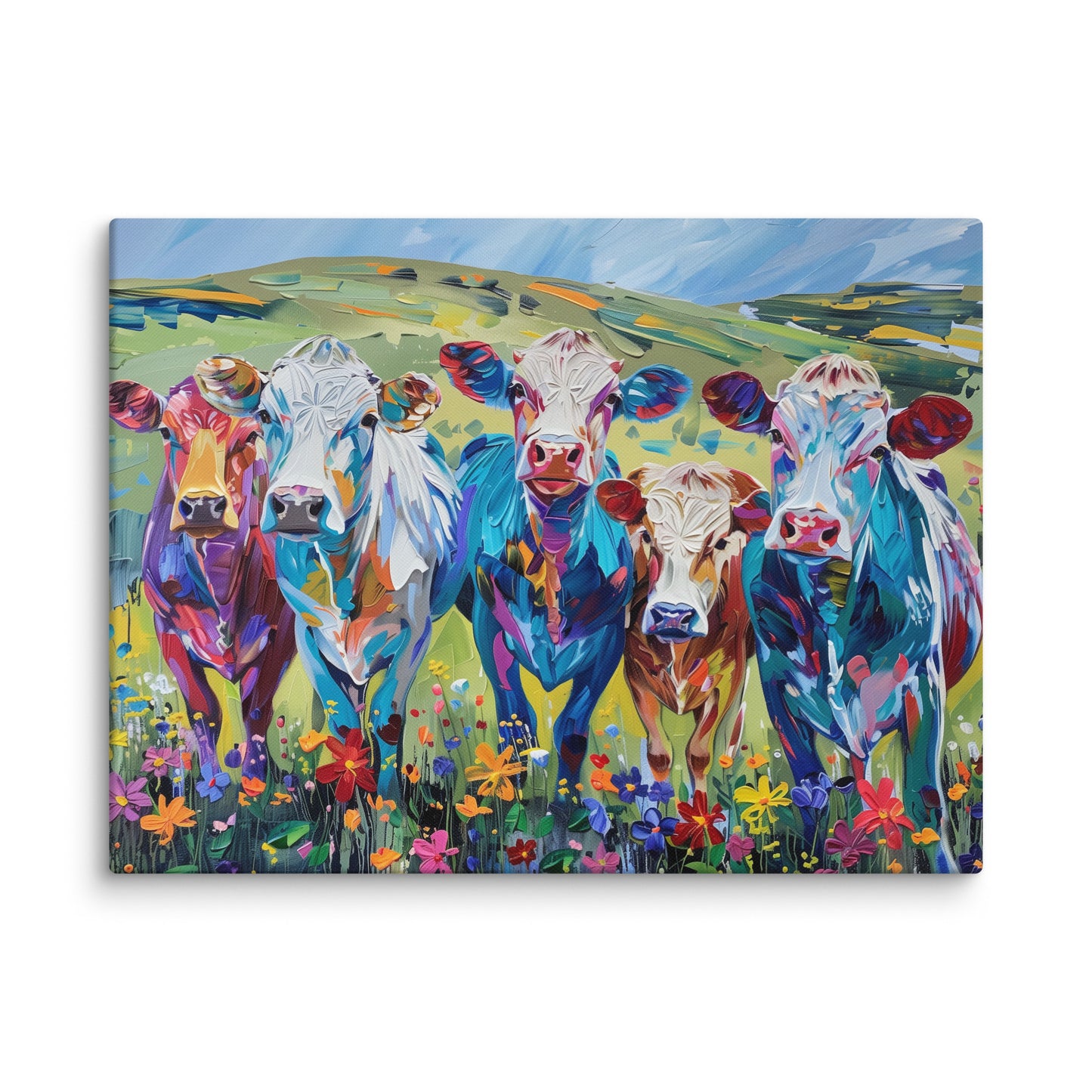 Tableau Vaches Colorées Affiches, reproductions et œuvres graphiques Art Virtuoso L