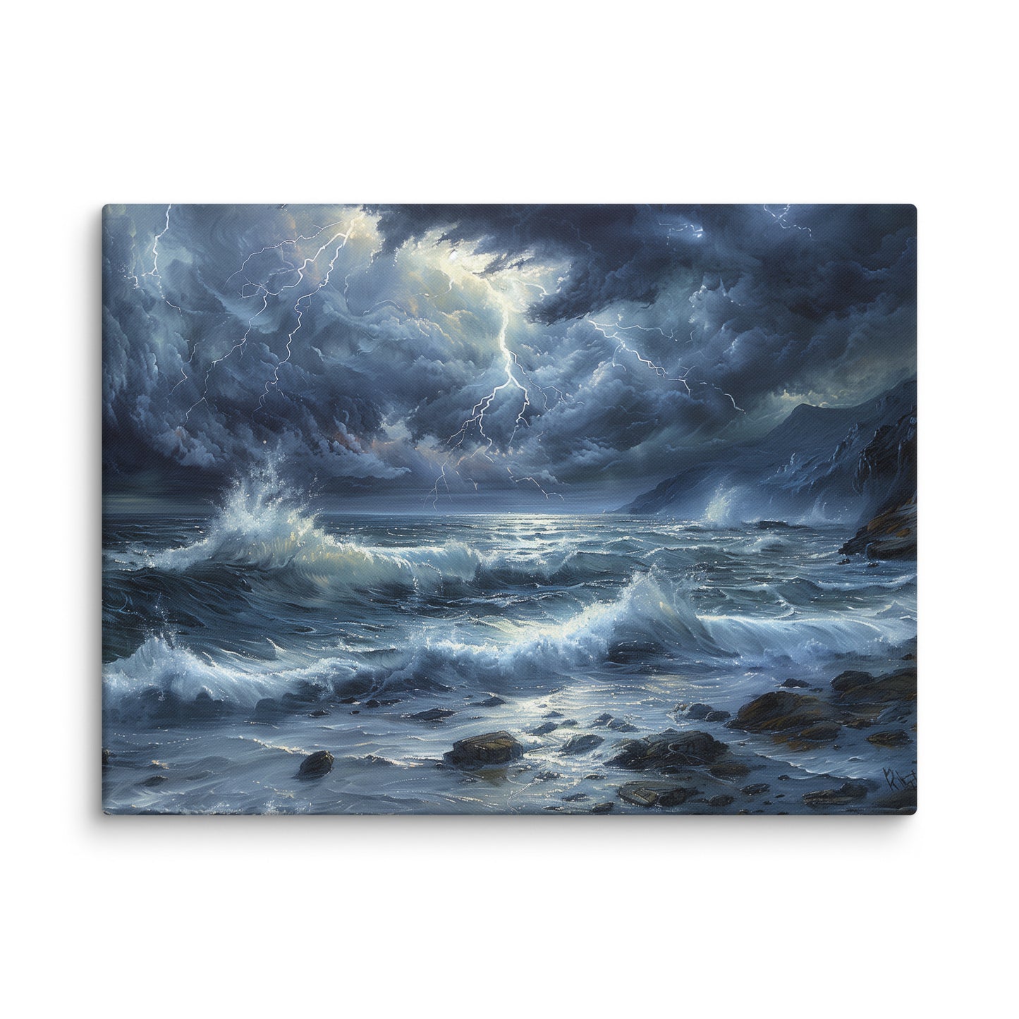 Tableau Tempête en Mer Affiches, reproductions et œuvres graphiques Art Virtuoso L