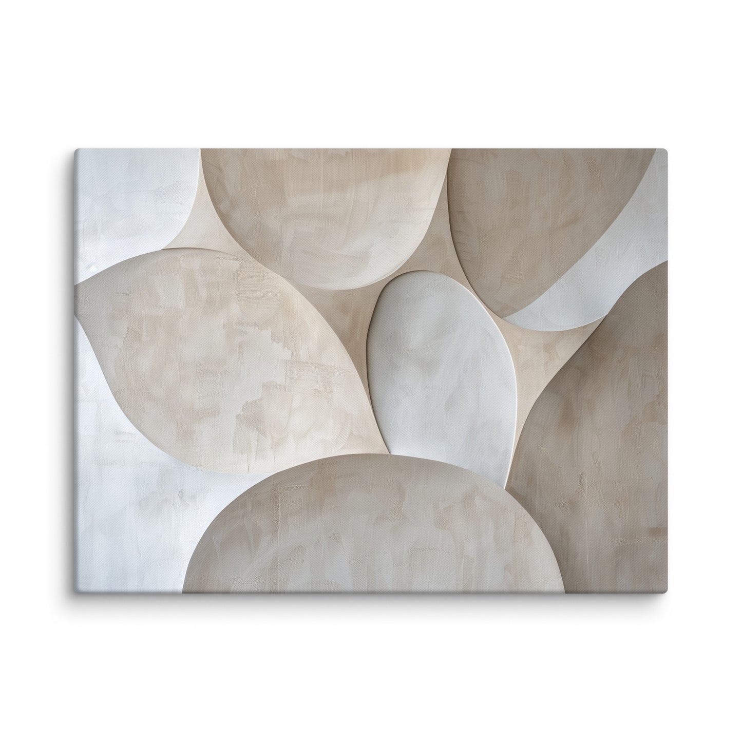 Tableau Beige Blanc Minimaliste Affiches, reproductions et œuvres graphiques Art Virtuoso L