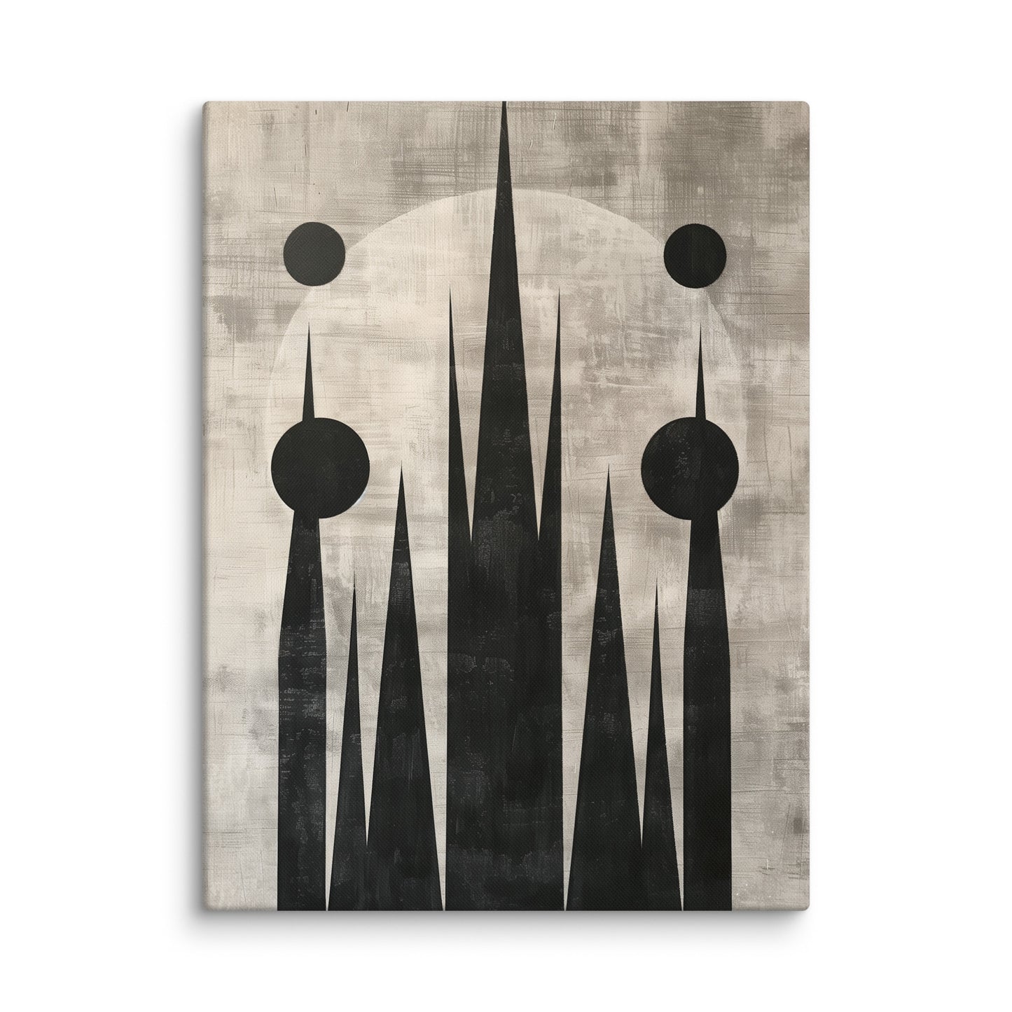 Tableau Minimaliste Noir et Beige Affiches, reproductions et œuvres graphiques Art Virtuoso L