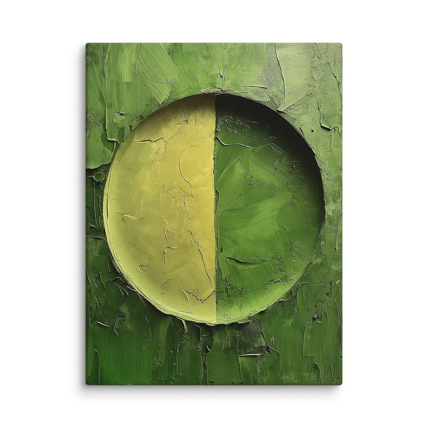 Tableau Minimaliste Vert - Le Cercle Affiches, reproductions et œuvres graphiques Art Virtuoso L
