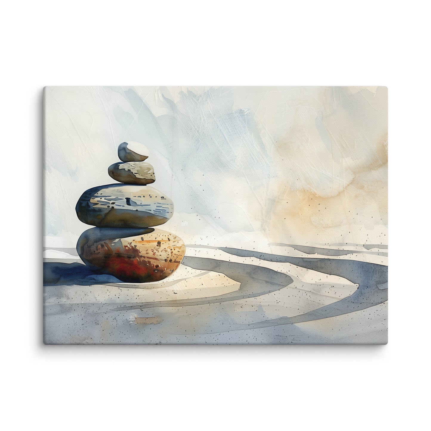 Tableau Zen - Galets Empilés Affiches, reproductions et œuvres graphiques Art Virtuoso L