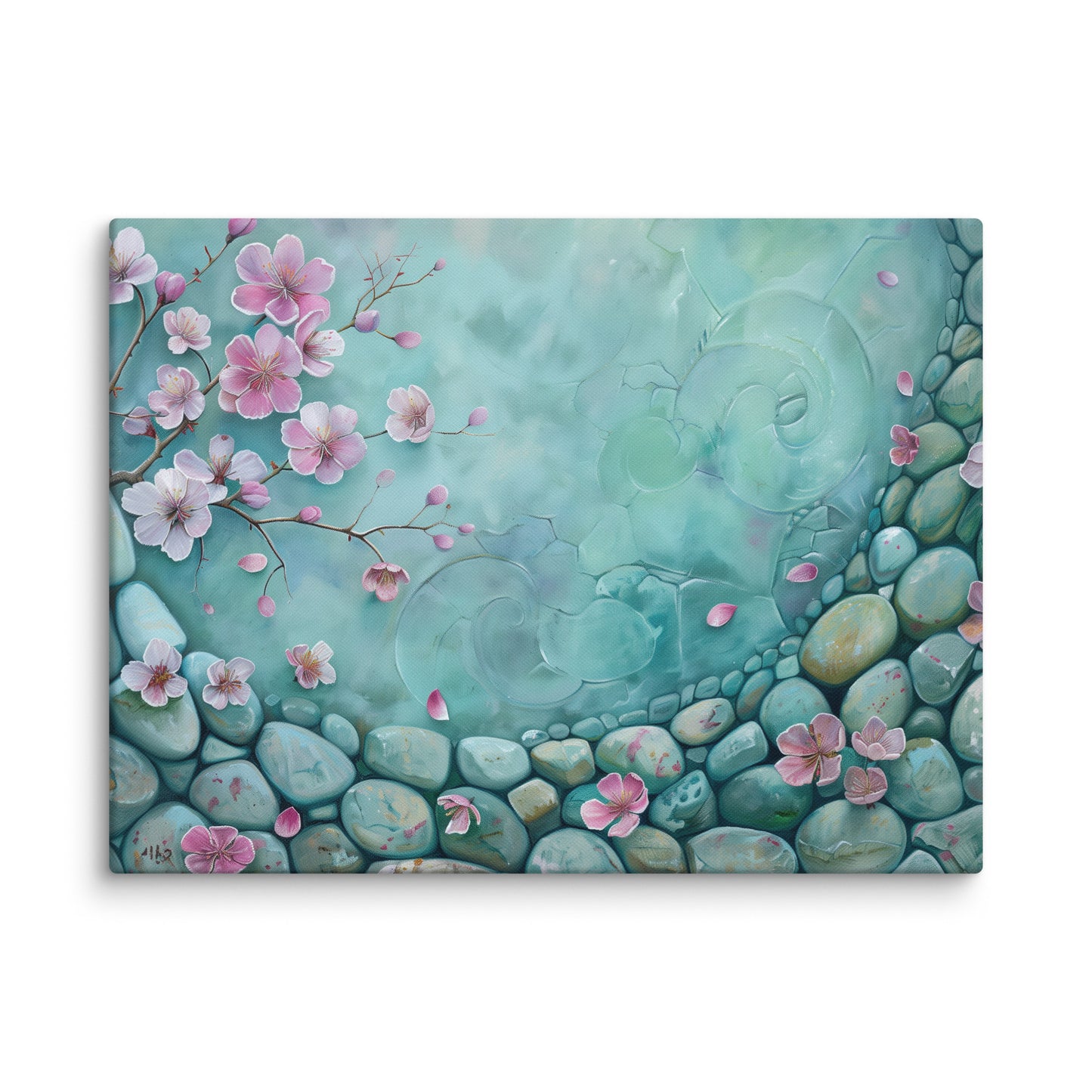 Tableau Zen Galets et Fleurs Affiches, reproductions et œuvres graphiques Art Virtuoso L