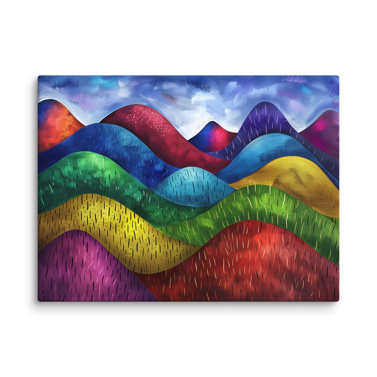 Tableau Déco - Montagne Colorée Affiches, reproductions et œuvres graphiques Art Virtuoso L