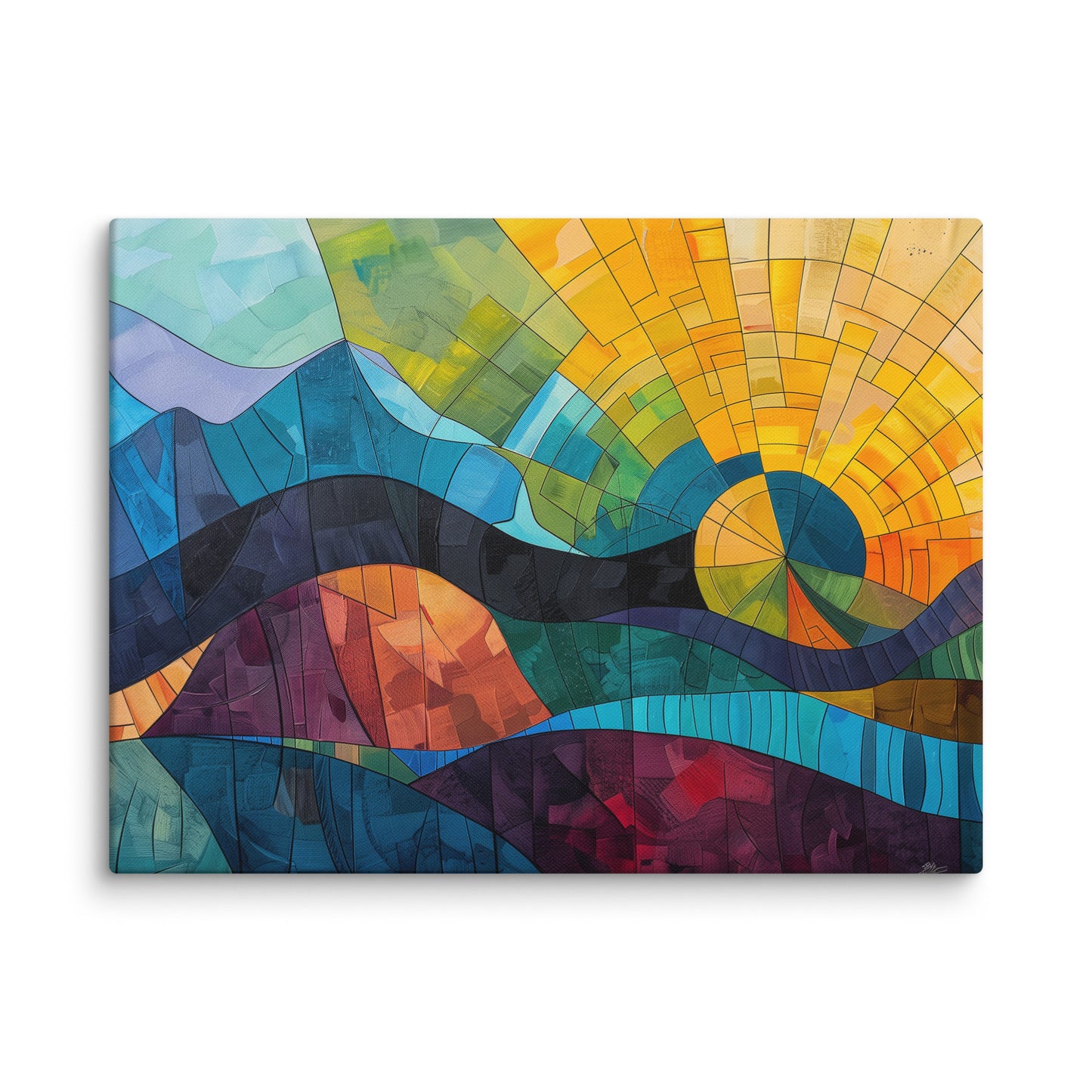 Peinture Montagne Design Affiches, reproductions et œuvres graphiques Art Virtuoso L