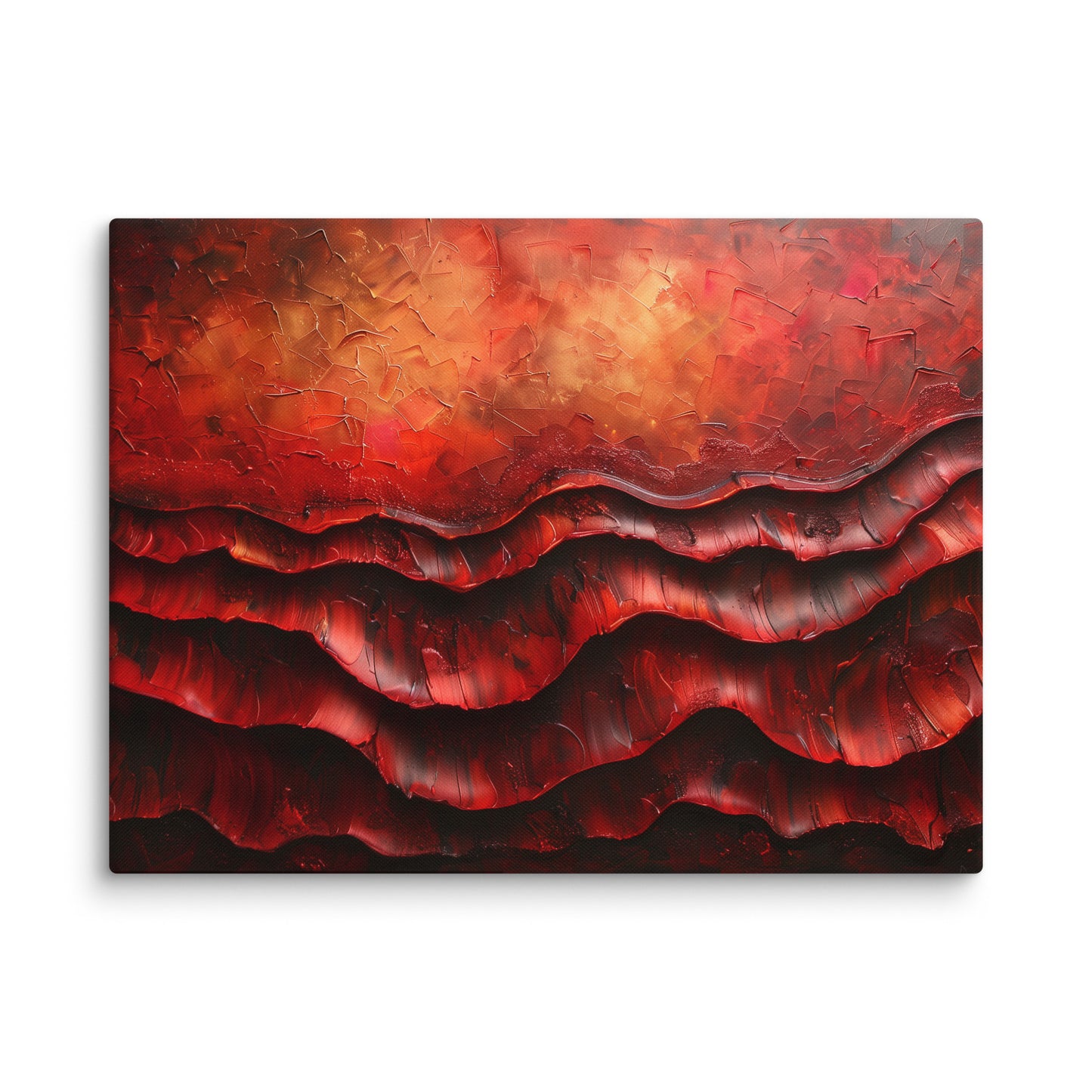 Tableau Design - Rouge Irradiant Affiches, reproductions et œuvres graphiques Art Virtuoso L
