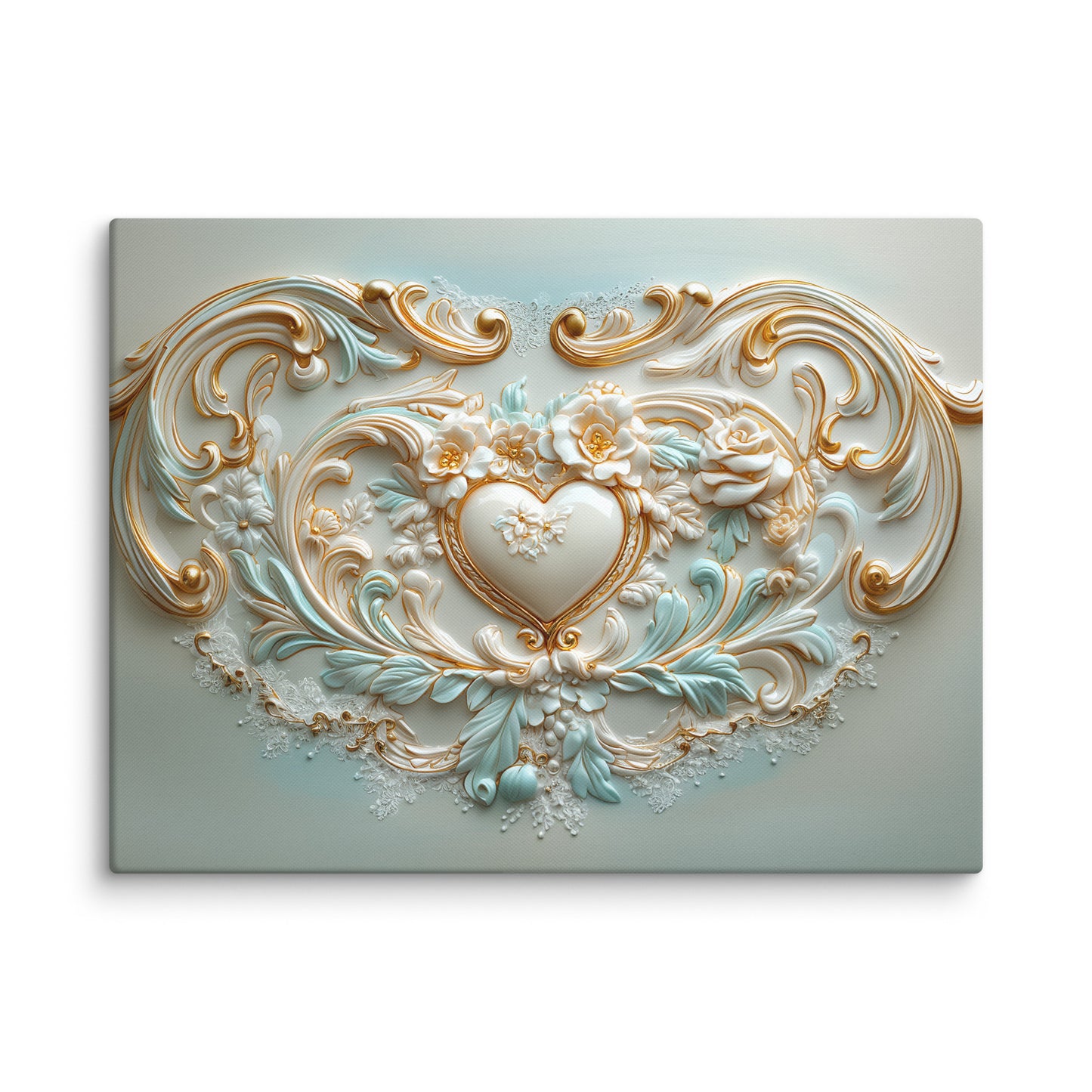Toile Coeur Art Nouveau Affiches, reproductions et œuvres graphiques Art Virtuoso L